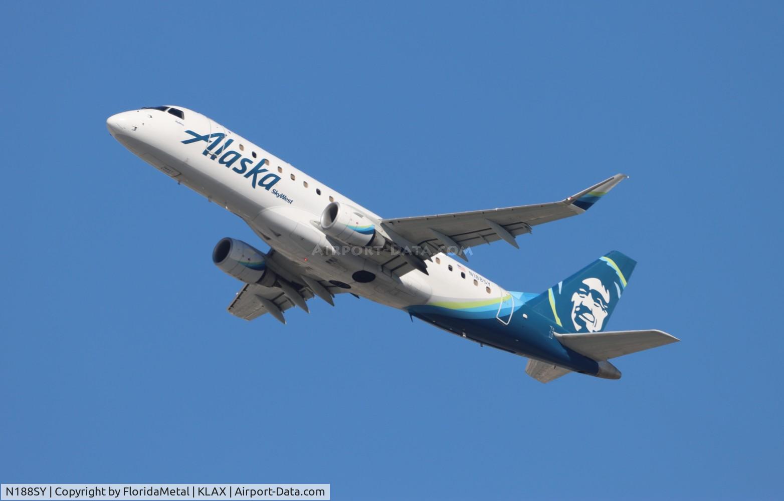 N188SY, 2016 Embraer 175LR (ERJ-170-200LR) C/N 17000628, SKW/ASA E175 zx lax-rno