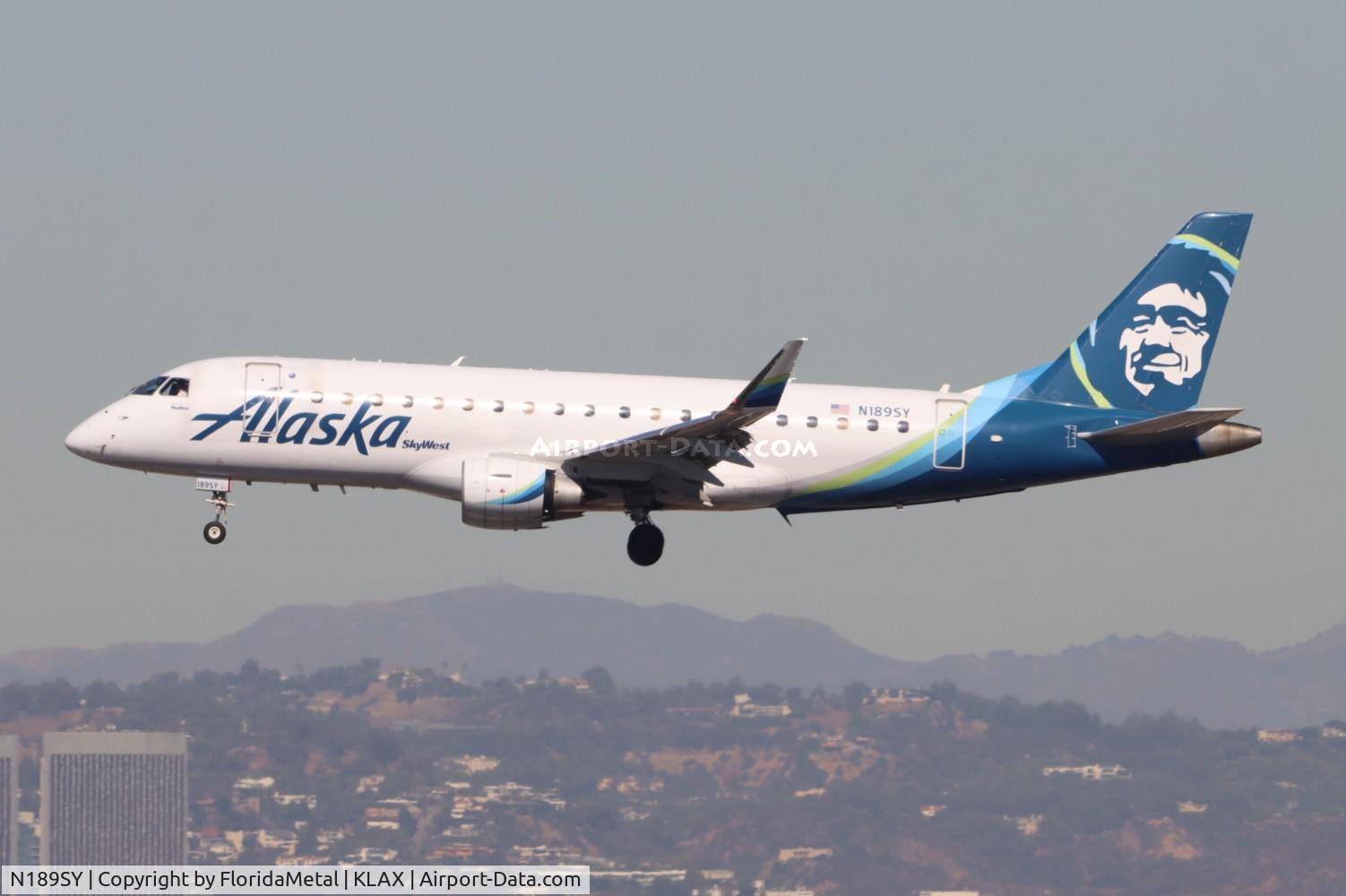 N189SY, 2017 Embraer 175LR (ERJ-170-200LR) C/N 17000631, SKW/ASA E175 zx sjc-lax