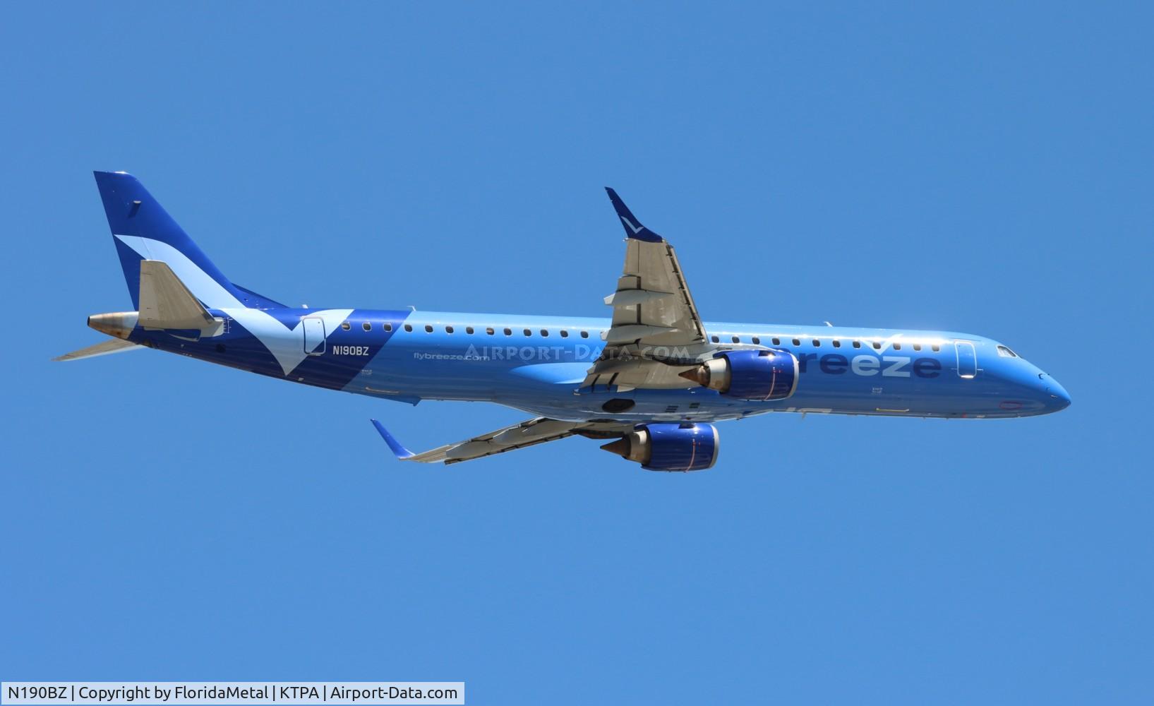 N190BZ, 2014 Embraer 195LR (ERJ-190-200LR) C/N 19000660, MXY E195 zx tpa-ric