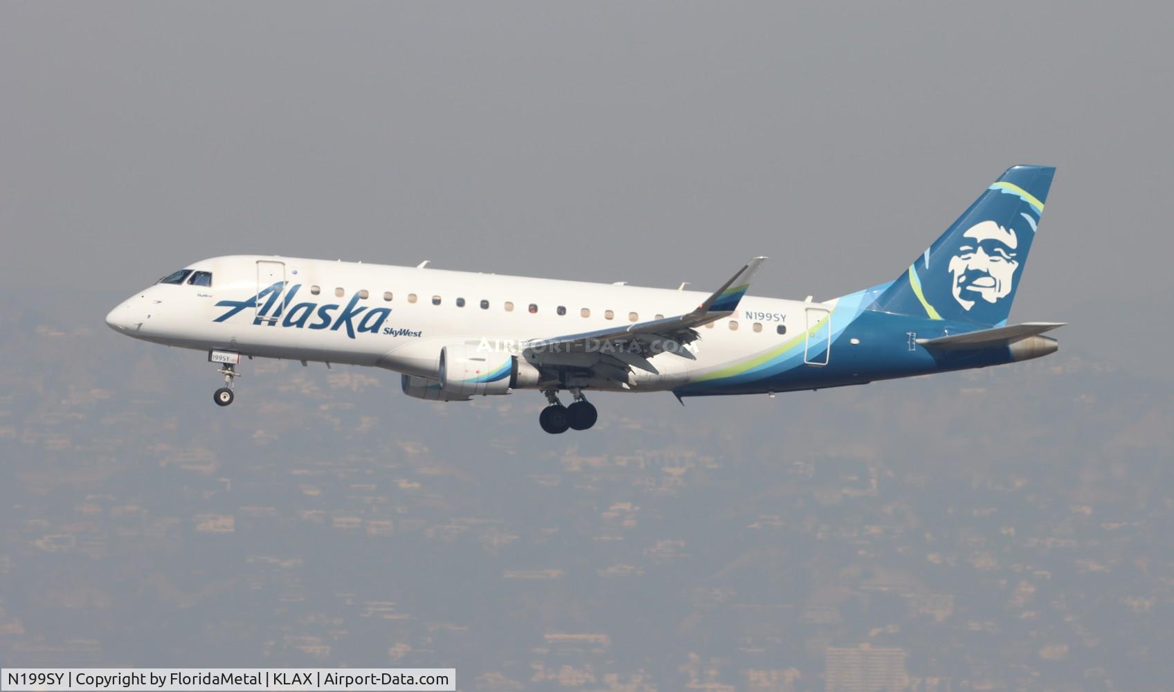 N199SY, 2018 Embraer 175LR (ERJ-170-200LR) C/N 17000730, SKW/ASA E175 zx sjc-lax