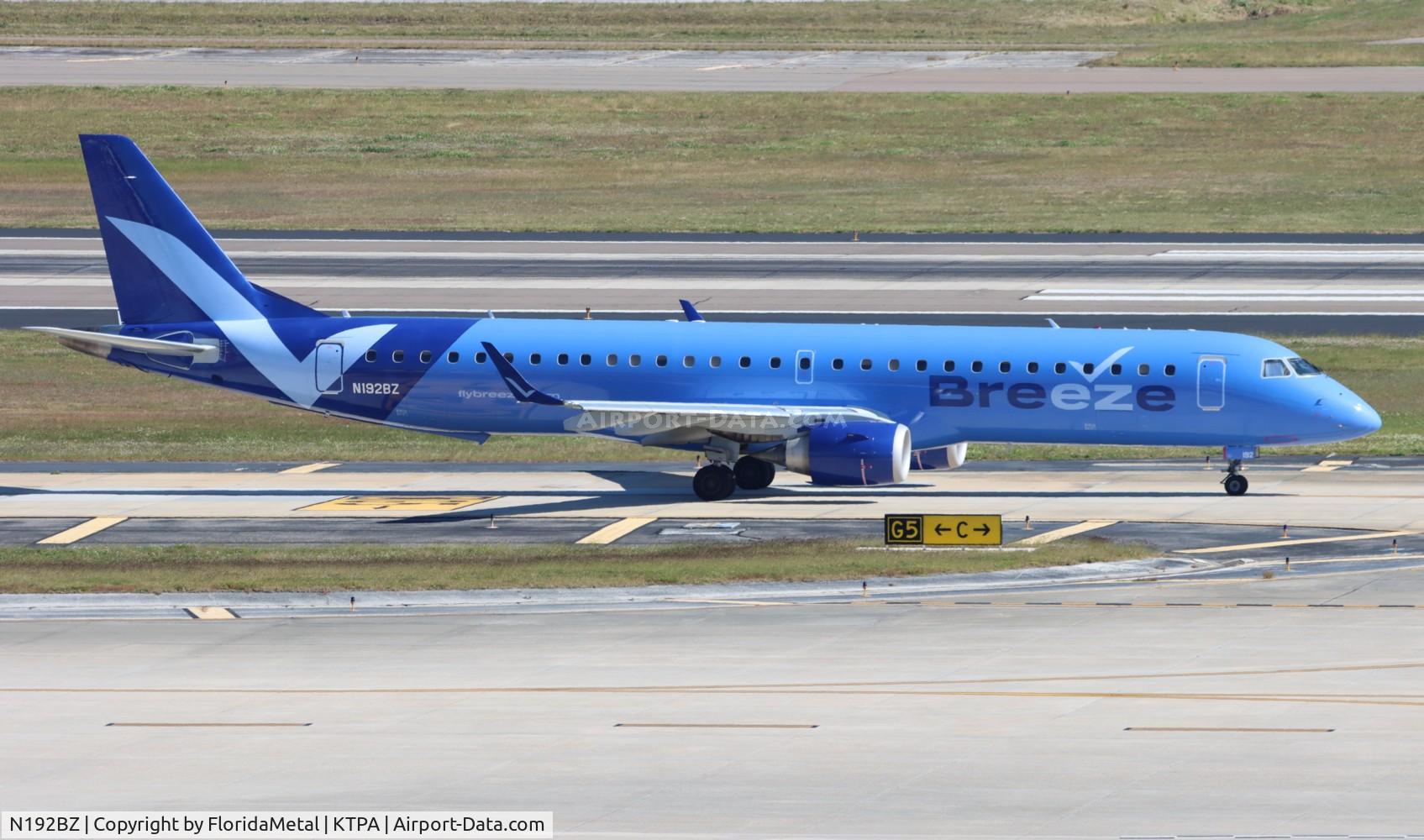 N192BZ, 2014 Embraer 195AR (ERJ-190-200IGW) C/N 19000662, MXY E195 zx tpa-chs