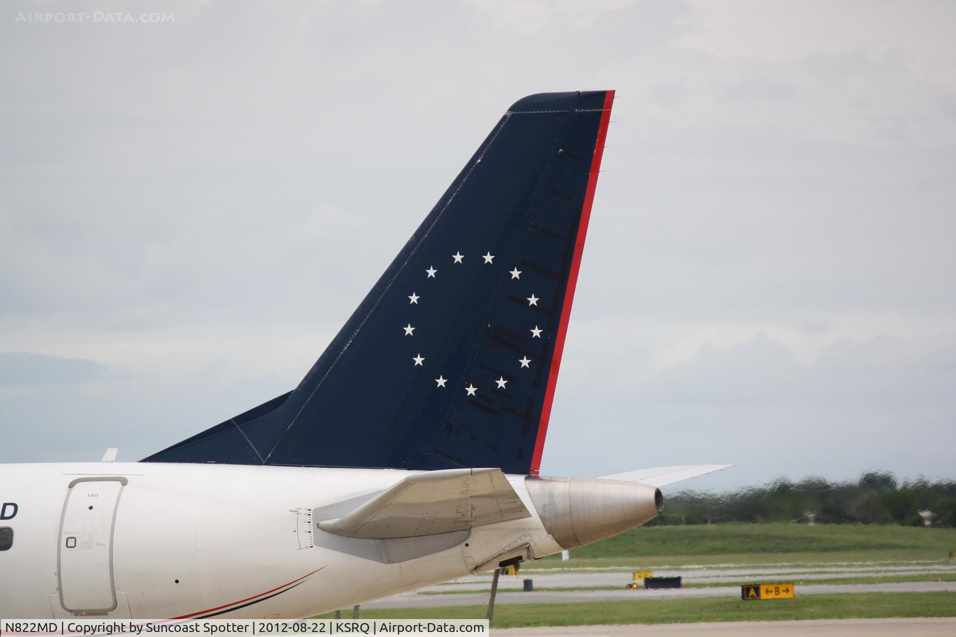 N822MD, 2004 Embraer 170SU (ERJ-170-100SU) C/N 17000043, US Air Flight 3396 operated by Republic  prepares for flight at Sarasota-Bradenton International Airport
