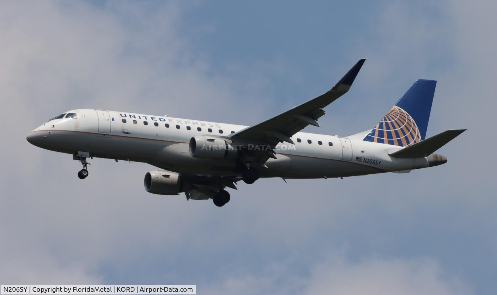 N206SY, 2017 Embraer 175LR (ERJ-170-200LR) C/N 17000637, SKW/UE E175 zx cyul-ord