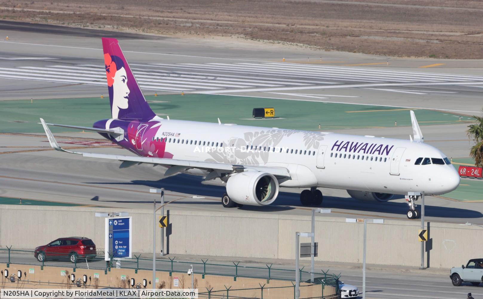 N205HA, 2018 Airbus A321-271N C/N 8092, HAL A321N zx lax-lih