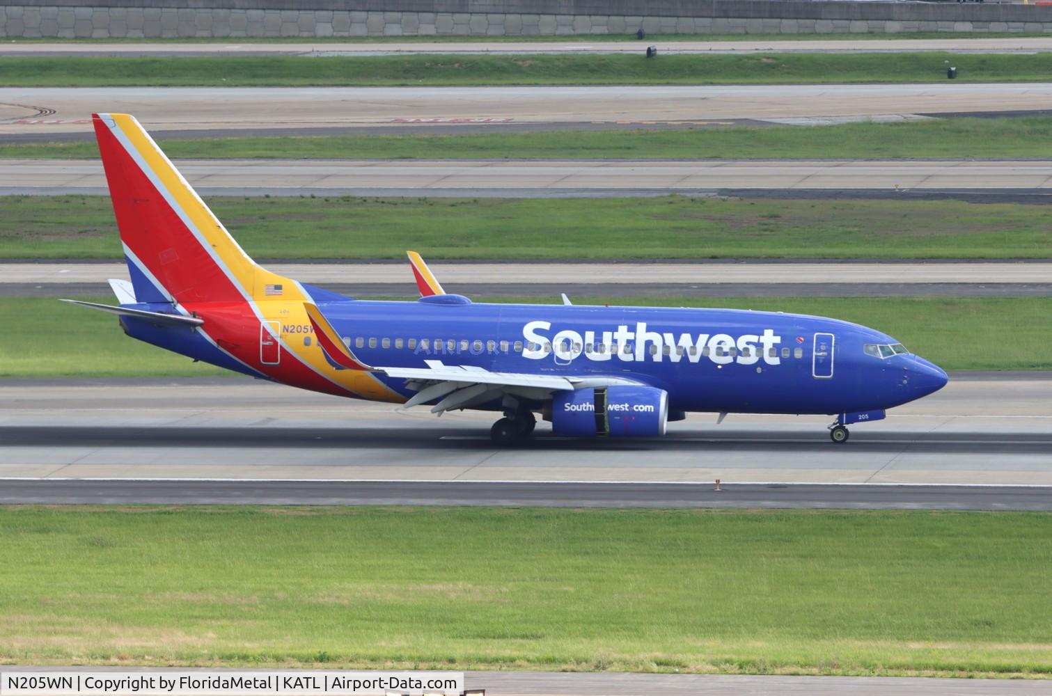 N205WN, 2005 Boeing 737-7H4 C/N 34010, SWA 737 zx bwi-atl