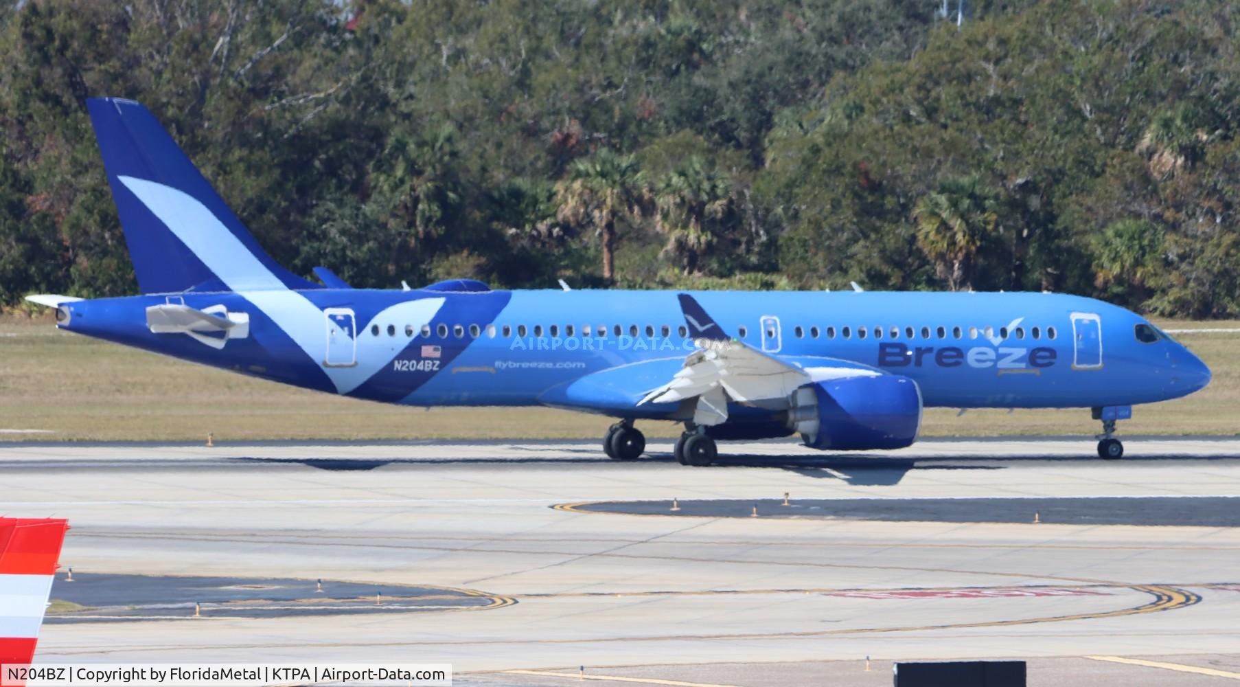 N204BZ, 2022 Airbus A220-300 C/N 55137, MXY A223 zx gsp-tpa
