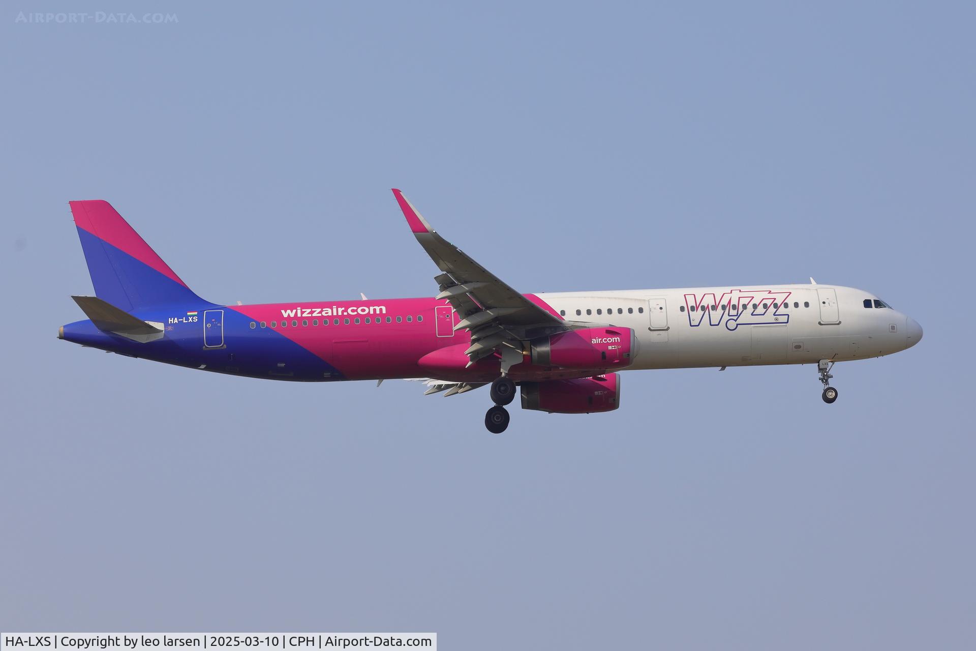 HA-LXS, 2017 Airbus A321-231 C/N 7702, Copenhagen 10.3.2025