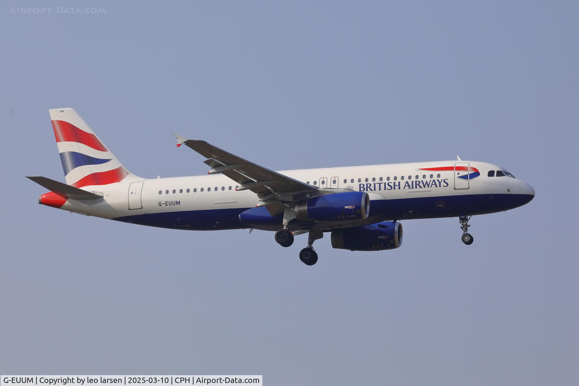 G-EUUM, 2002 Airbus A320-232 C/N 1907, Copenhagen 10.3.2025