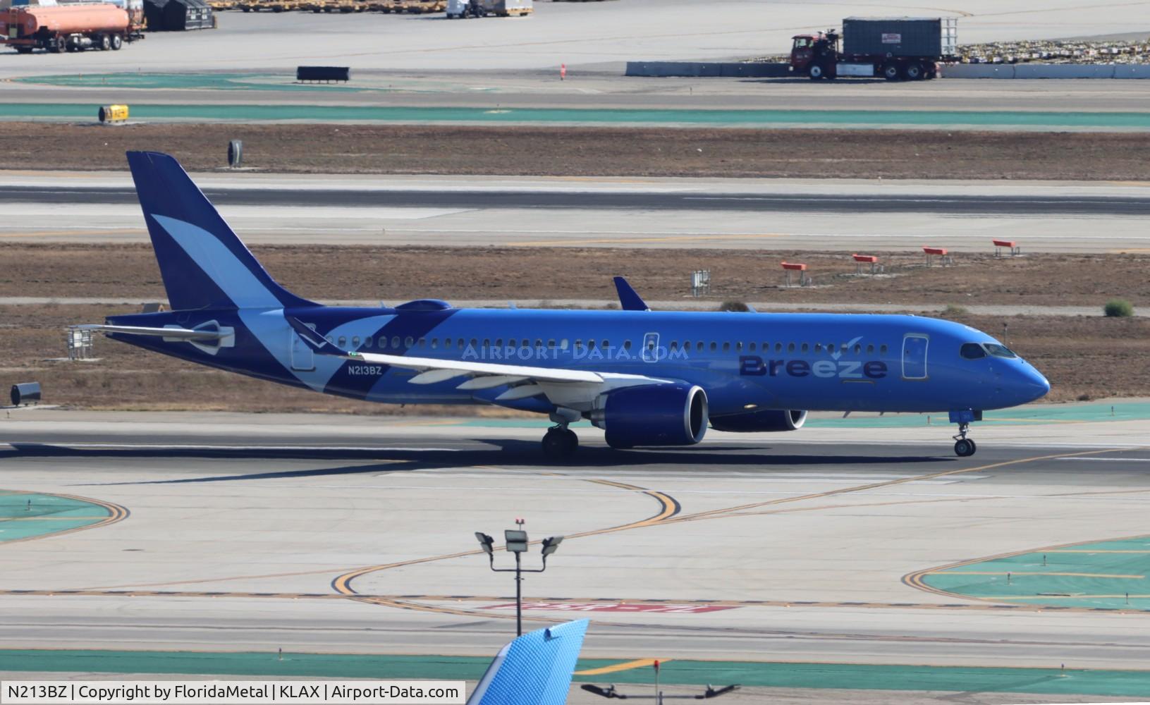 N213BZ, 2022 Airbus A220-371 C/N 55156, MXY A223 zx lax-jax