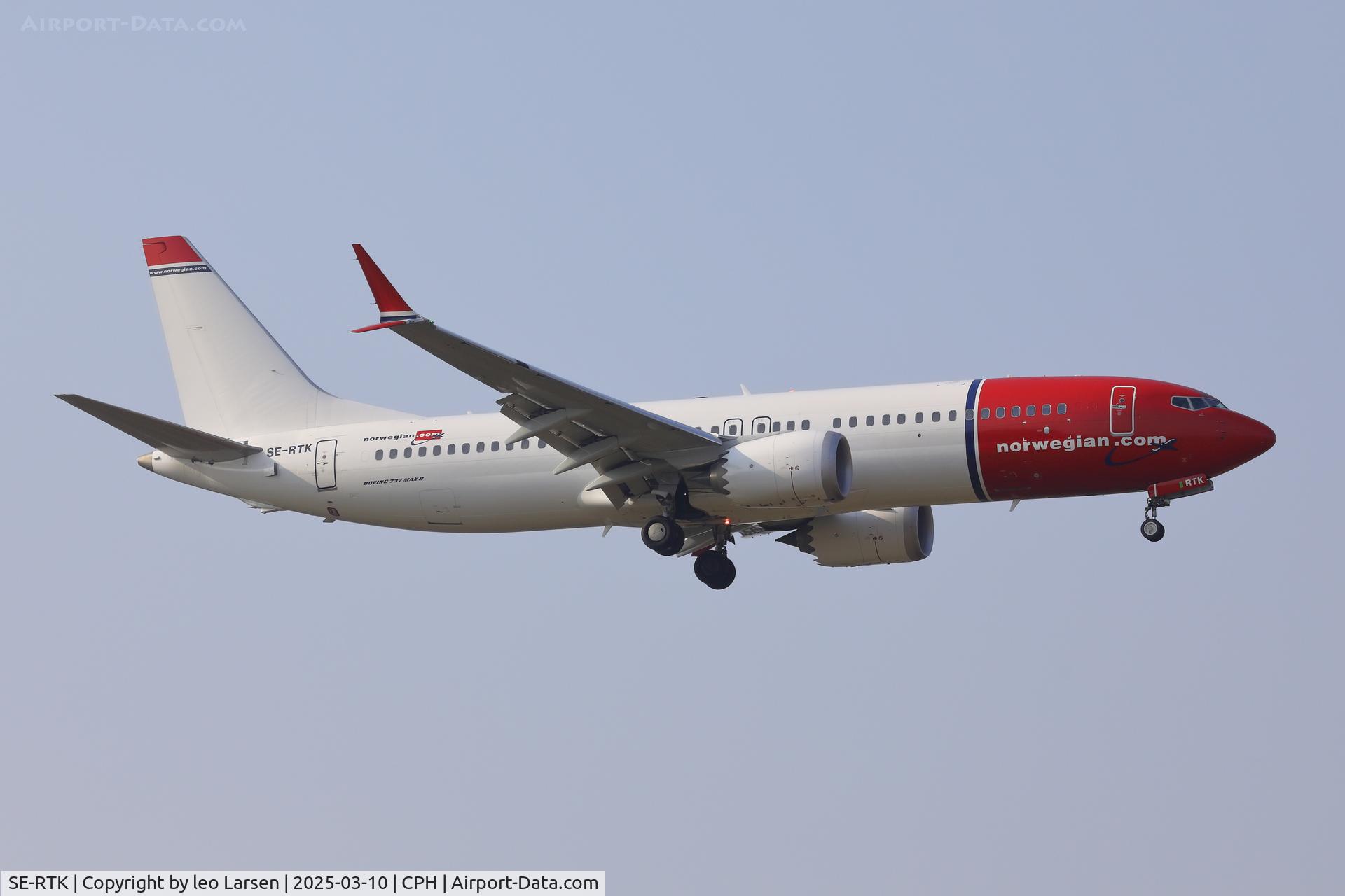 SE-RTK, 2023 Boeing 737-8 MAX C/N 62922, Copenhagen 10.3.2025