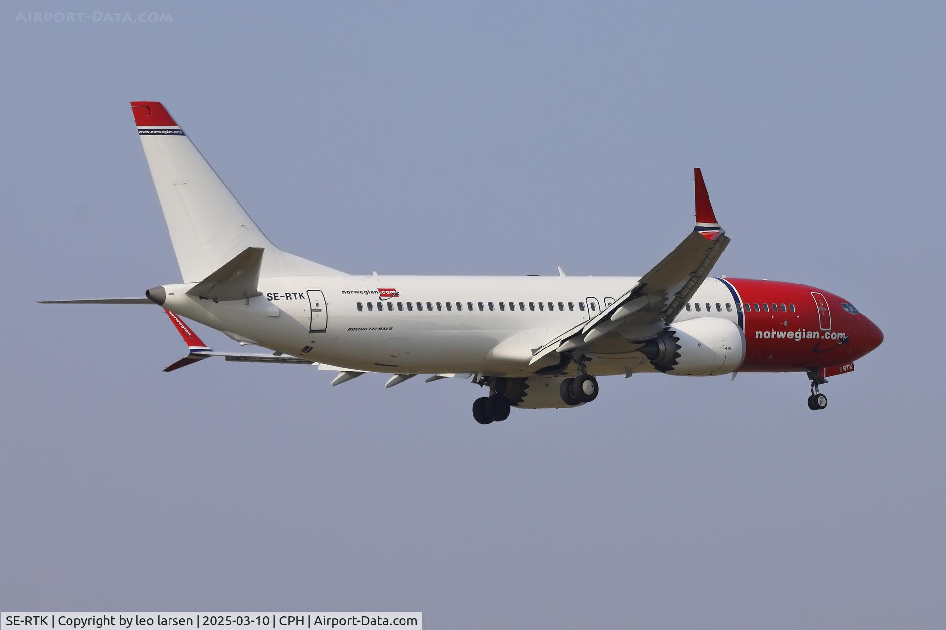 SE-RTK, 2023 Boeing 737-8 MAX C/N 62922, Copenhagen 10.3.2025-
