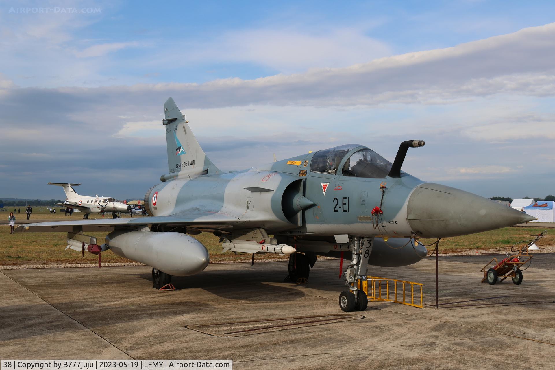 38, Dassault Mirage 2000-5F C/N 167, at Salon 2023