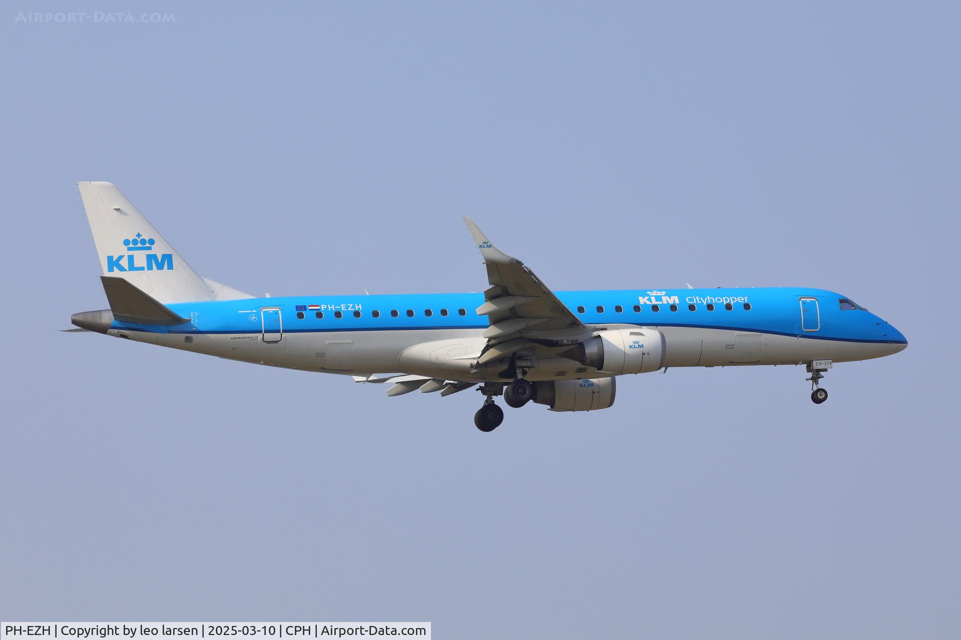 PH-EZH, 2009 Embraer 190LR (ERJ-190-100LR) C/N 19000319, Copenhagen 10.3.2025