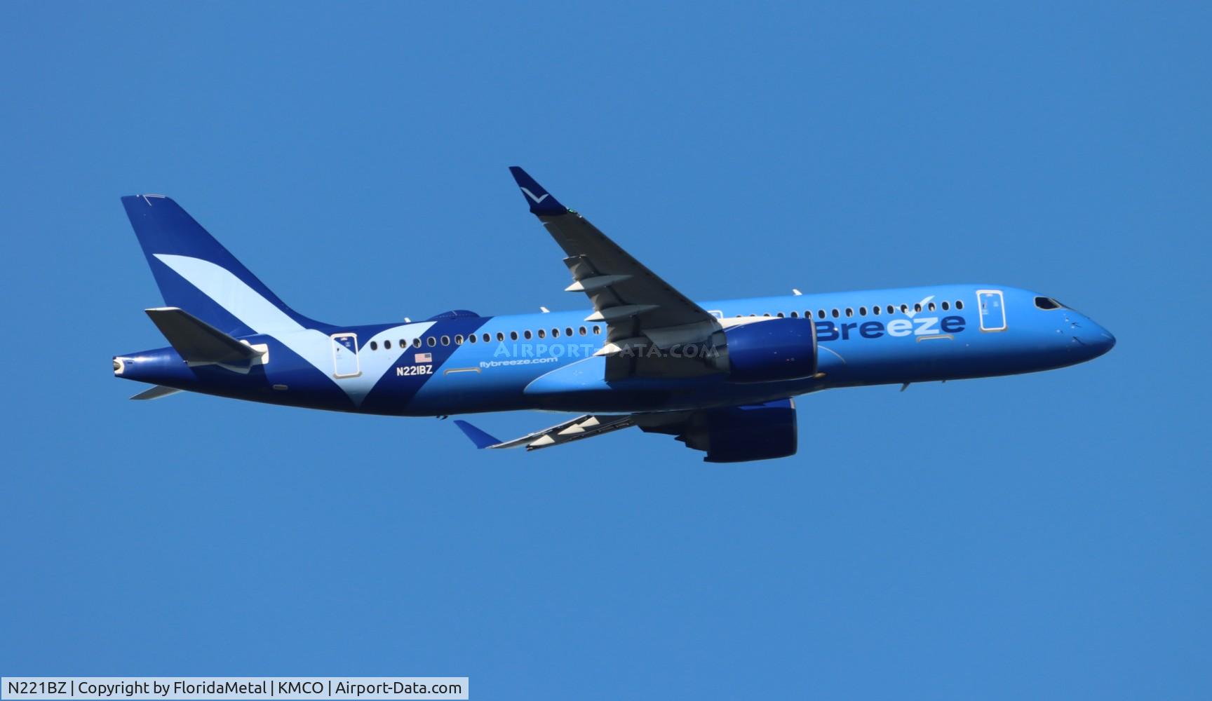 N221BZ, 2023 Airbus A220-371 C/N 55206, MXY A223 zx mco-sbn