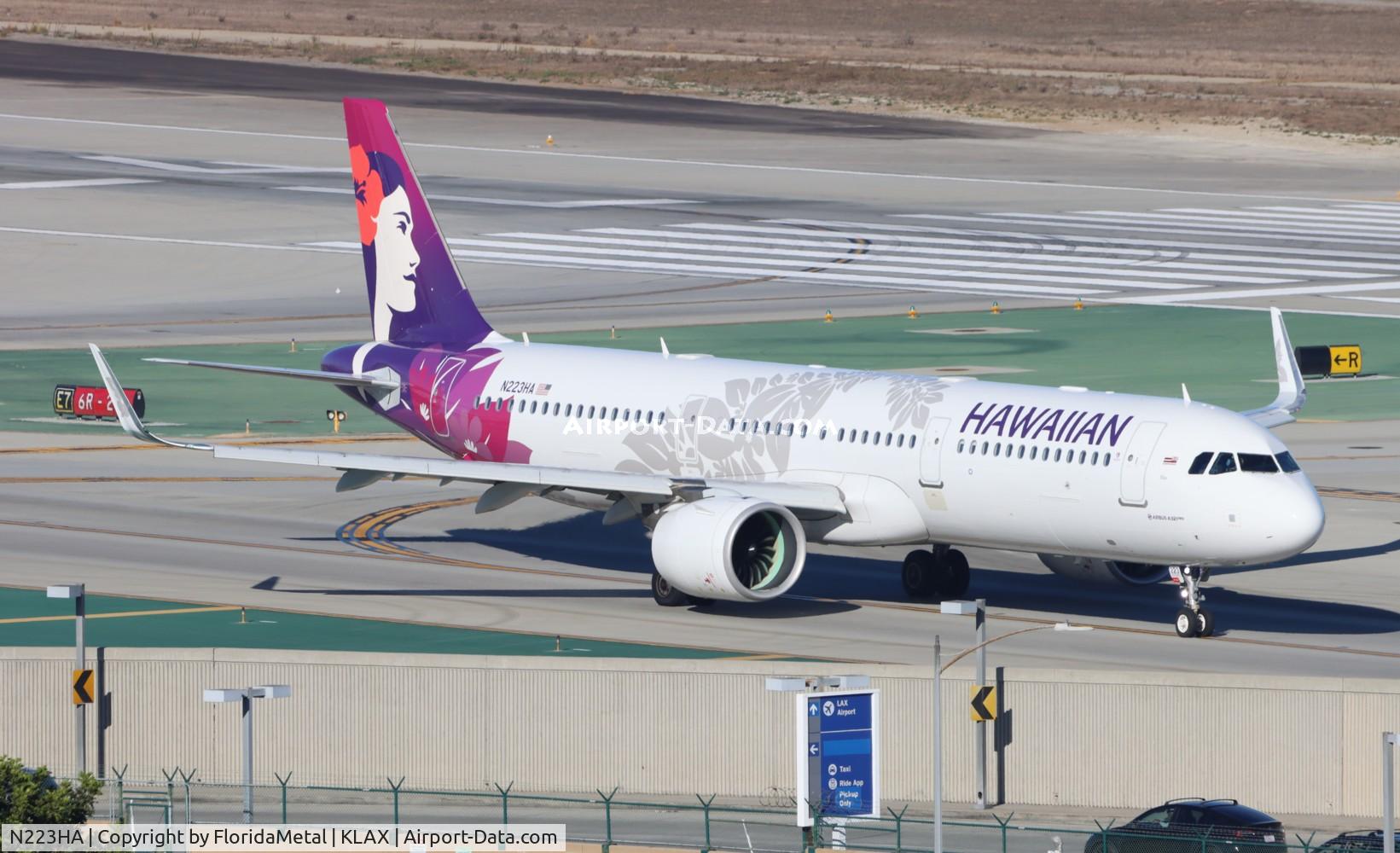 N223HA, 2019 Airbus A321-271N C/N 9060, HAL A321N zx lax-lih