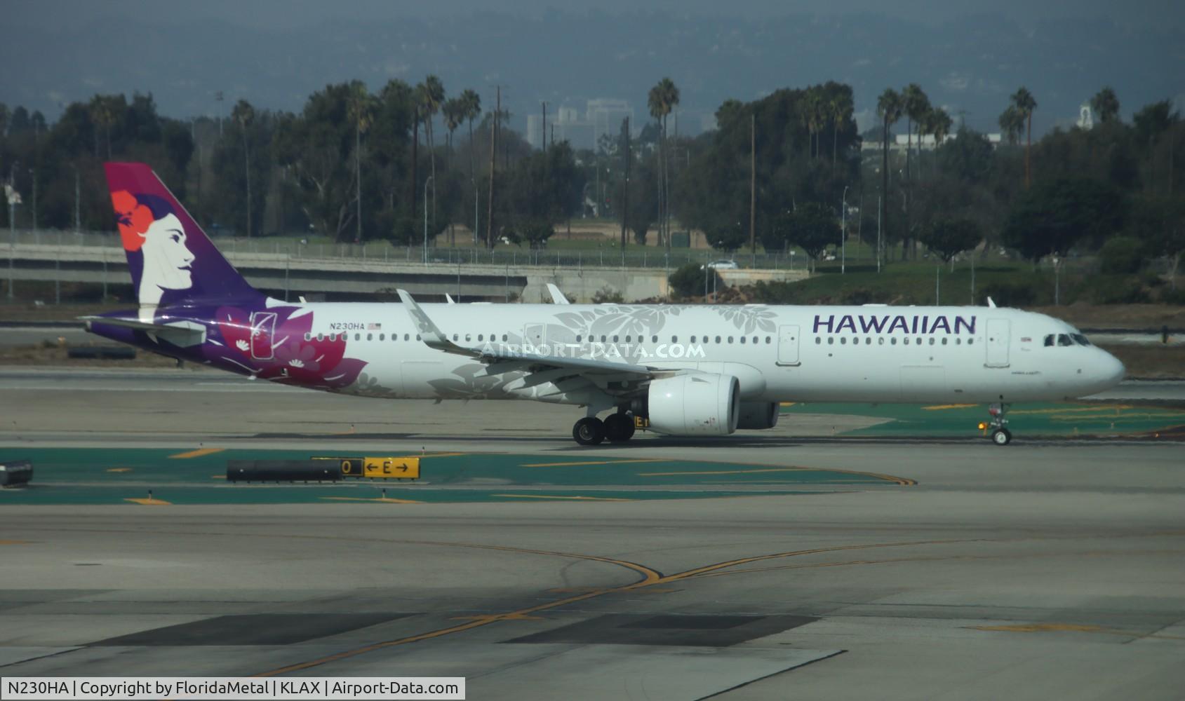 N230HA, 2020 Airbus A321- 271NX C/N 9547, HAL A321N zx lax-koa