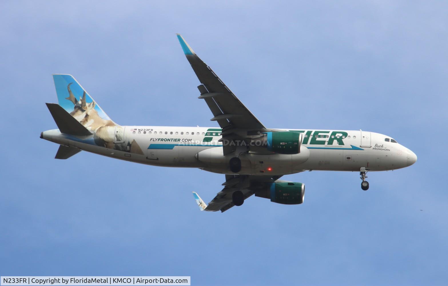 N233FR, 2016 Airbus A320-214 C/N 7095, FFT A320 Buck zx dfw-mco