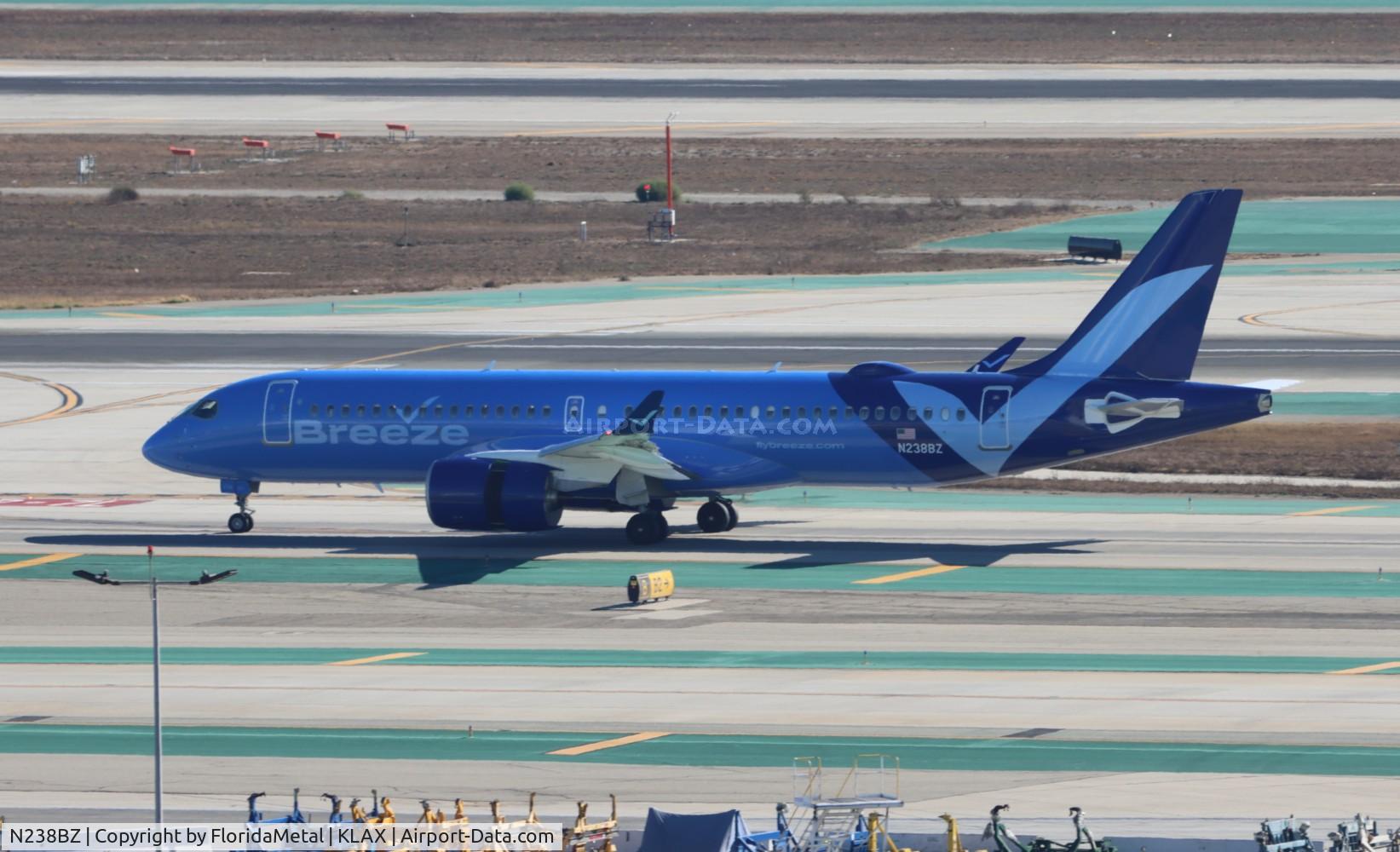 N238BZ, 2024 Airbus A220-371 C/N 55287, MXY A223 zx lax-chs
