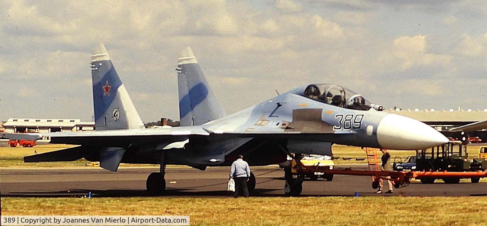 389, Sukhoi Su-27UB C/N 25389, ex-slide