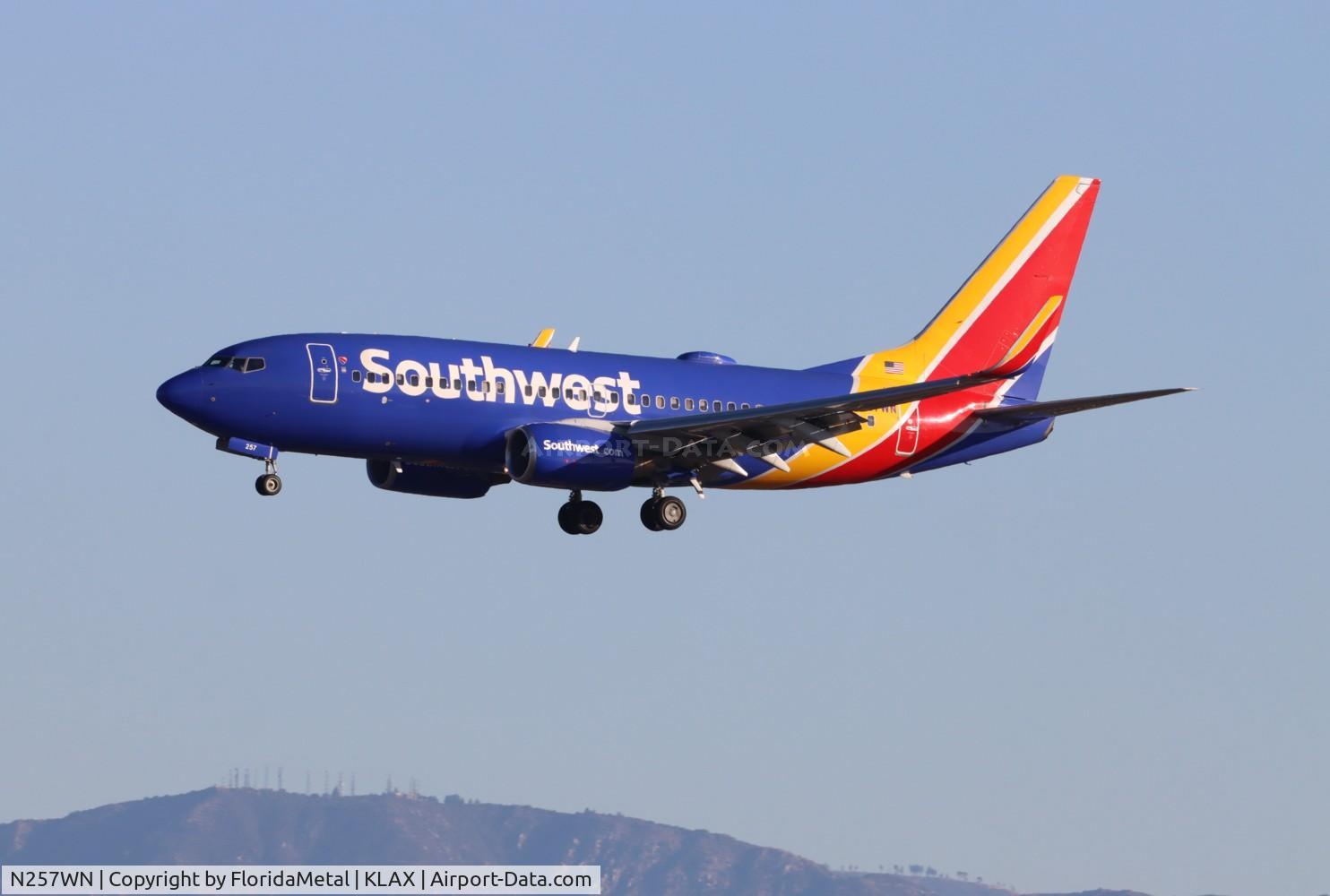 N257WN, 2006 Boeing 737-7H4 C/N 32515, SWA 737 zx sjc-lax