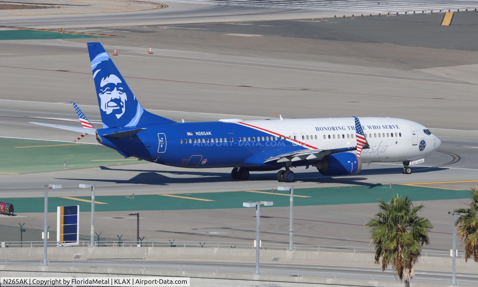 N265AK, 2016 Boeing 737-990/ER C/N 62682, ASA 739 Honoring zx lax-sfo