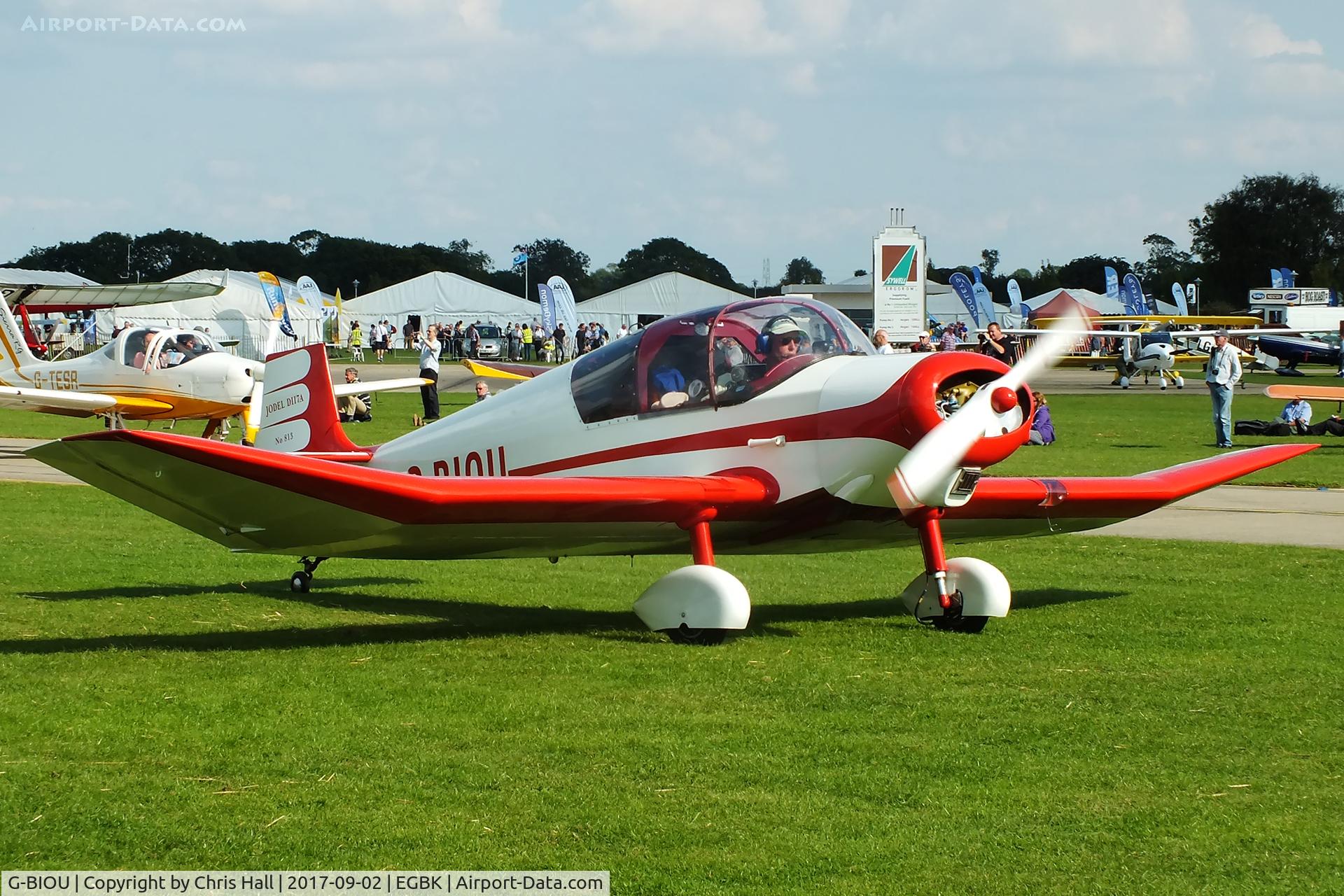 G-BIOU, 1958 Jodel D-117A C/N 813, LAA Rally 2017, Sywell