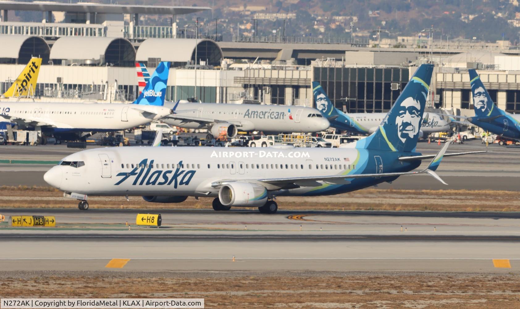N272AK, 2017 Boeing 737-900/ER C/N 44112, ASA 739 zx zih, mmzh-lax