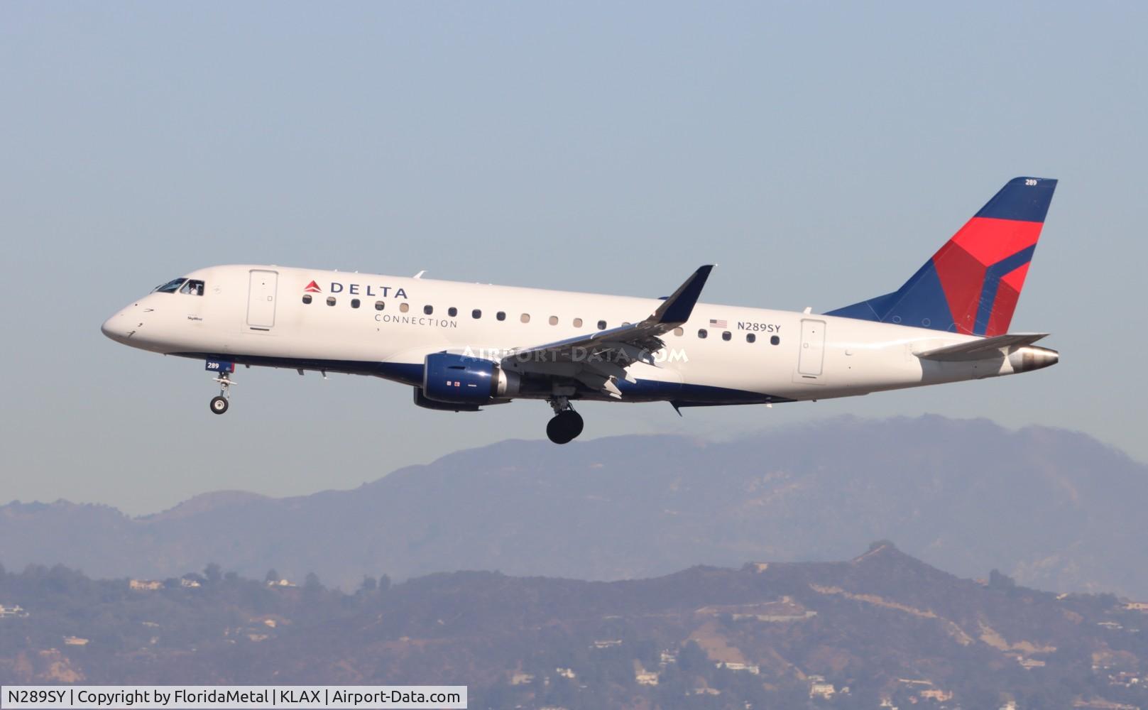 N289SY, 2018 Embraer 175LR (ERJ-170-200LR) C/N 17000756, SKW/DAL E175 zx smf-lax