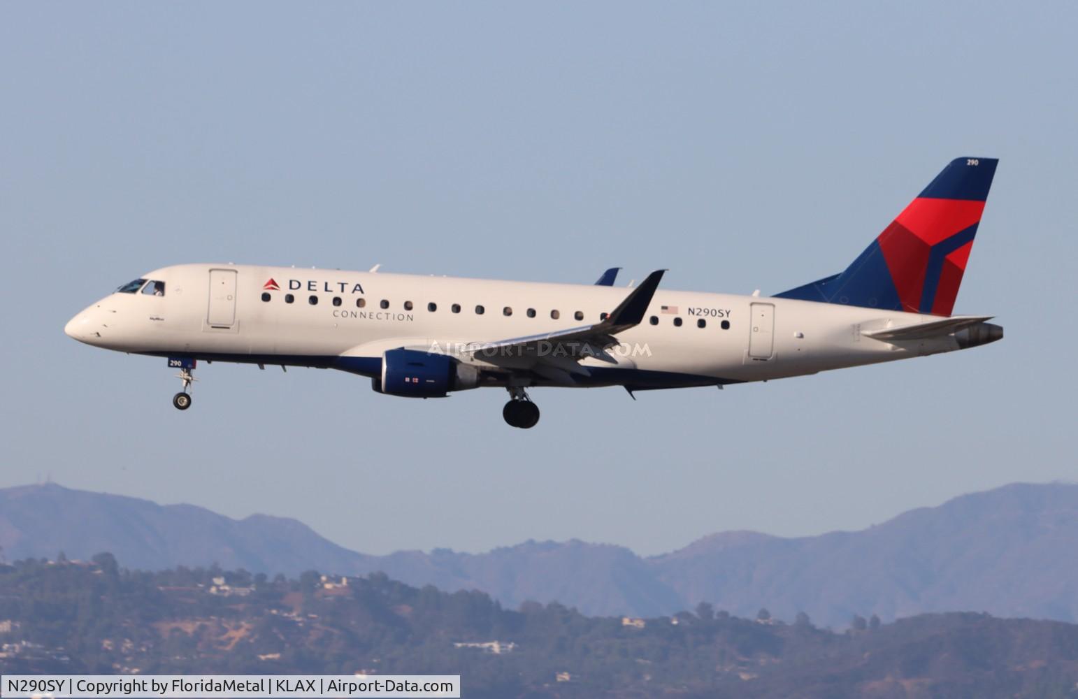 N290SY, 2018 Embraer 175LR (ERJ-170-200LR) C/N 17000758, SKW/DAL E175 zx sjc-lax