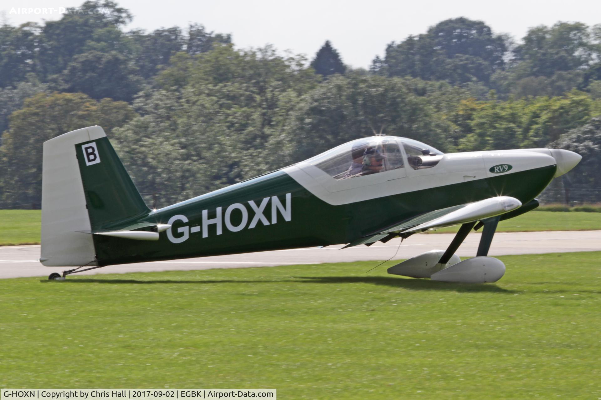 G-HOXN, 2007 Vans RV-9 C/N PFA 320-14229, LAA Rally 2017, Sywell