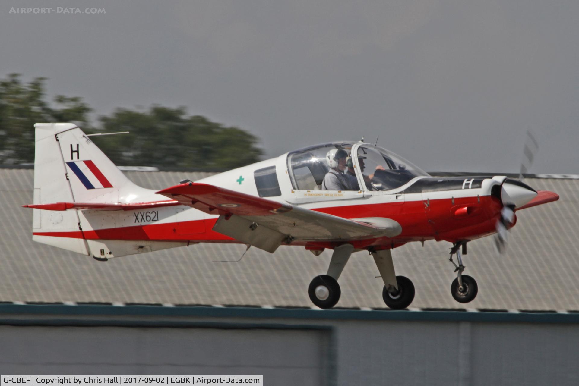 G-CBEF, 1974 Scottish Aviation Bulldog T.1 C/N BH120/286, LAA Rally 2017, Sywell