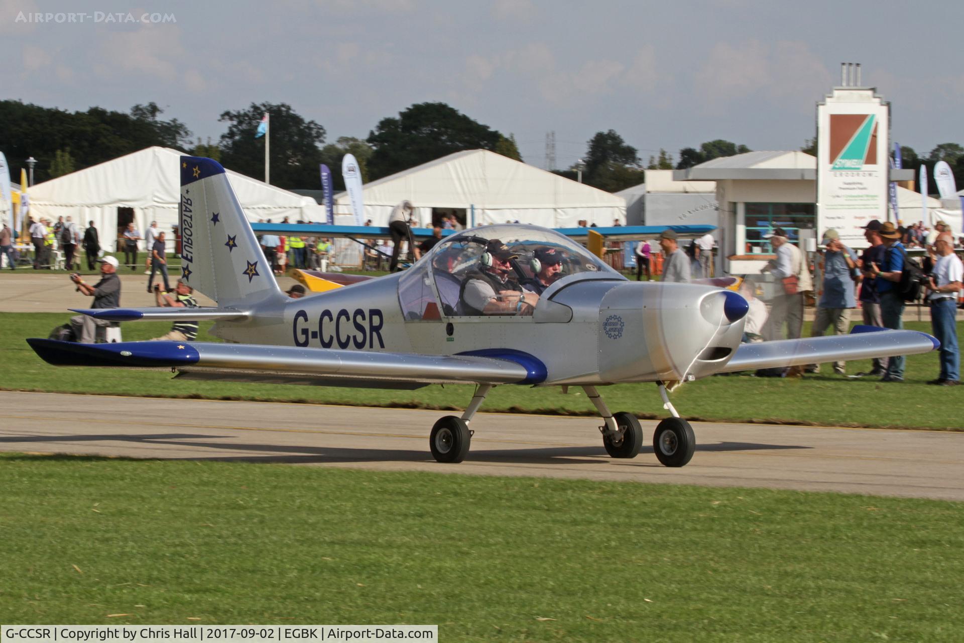 G-CCSR, 2004 Aerotechnik EV-97A Eurostar C/N PFA 315-14174, LAA Rally 2017, Sywell