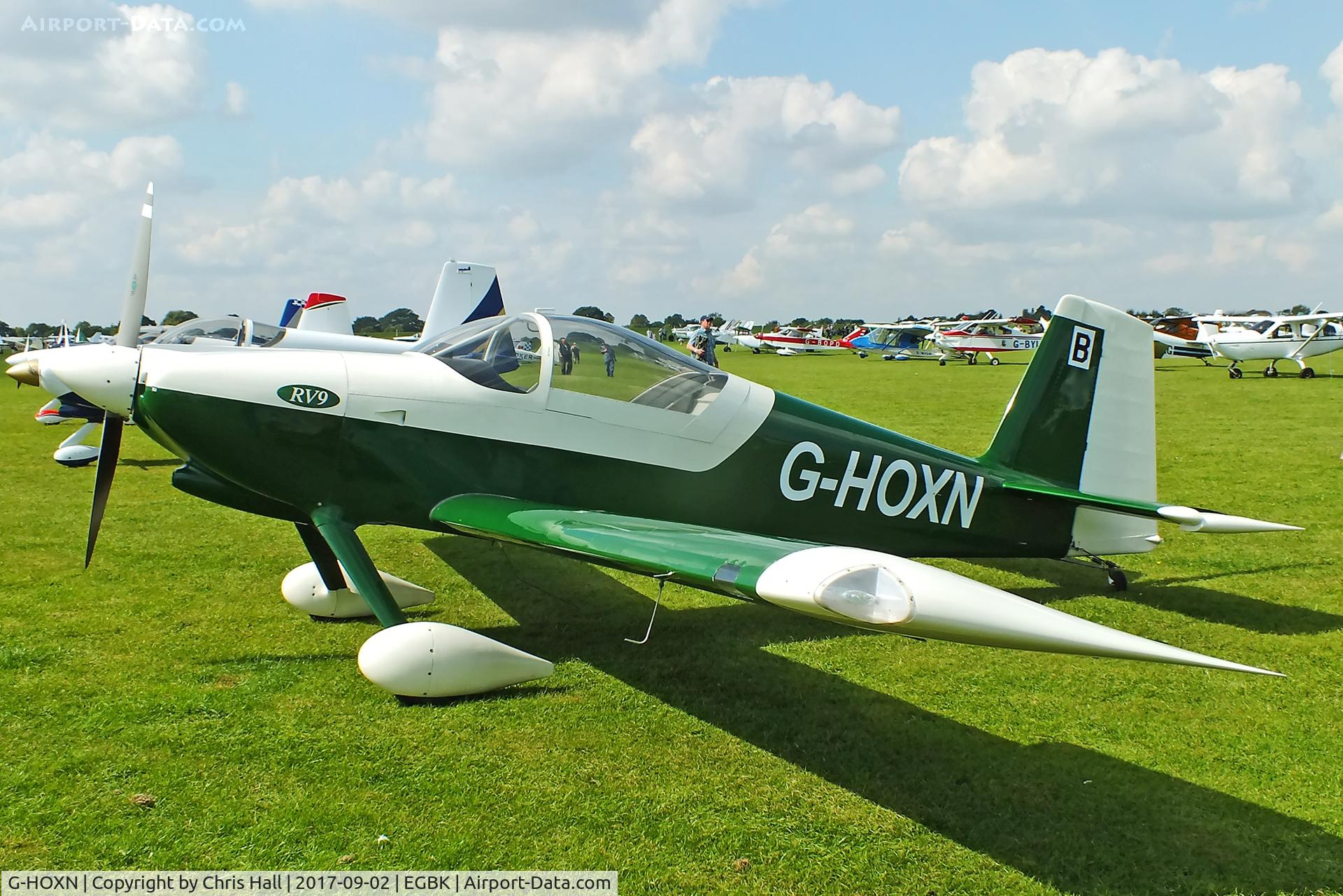 G-HOXN, 2007 Vans RV-9 C/N PFA 320-14229, LAA Rally 2017, Sywell