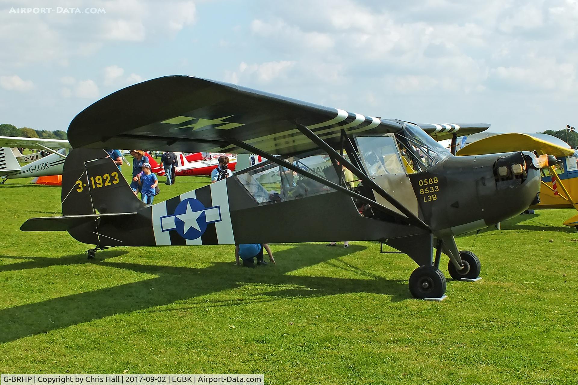 G-BRHP, 1942 Aeronca O-58B Defender C/N 058B-8533, LAA Rally 2017, Sywell