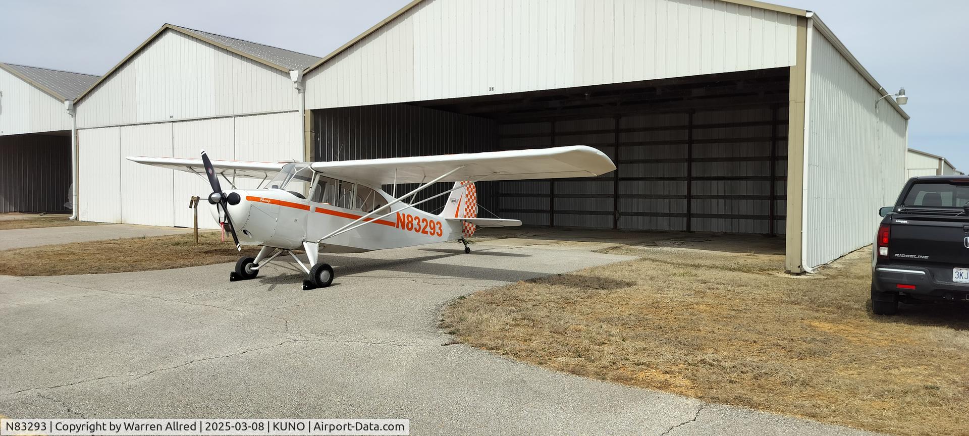 N83293, 1946 Aeronca 7AC Champion C/N 7AC-1960, My Champ!  Purchased by me March 3rd 2025.