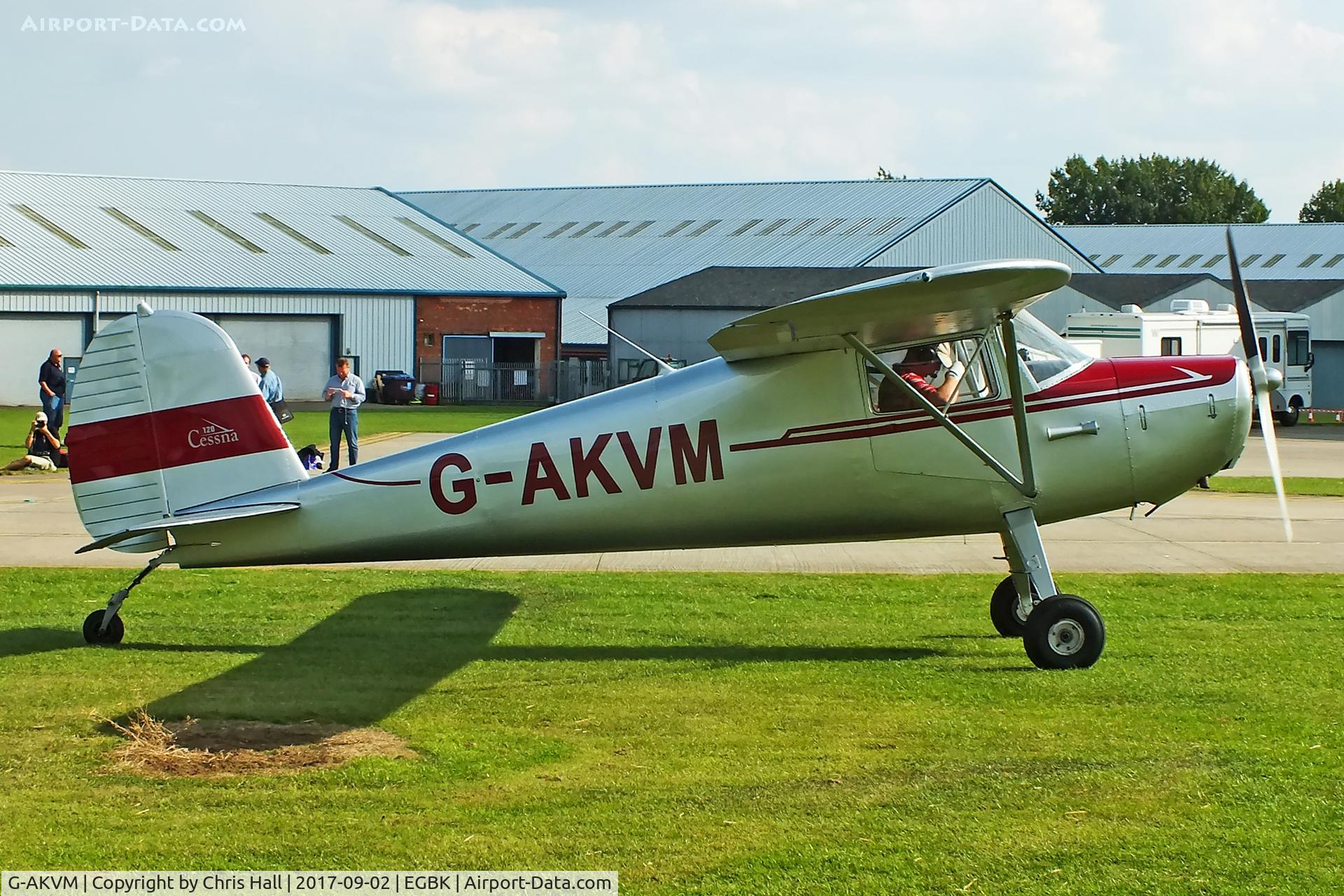 G-AKVM, 1947 Cessna 120 C/N 13431, LAA Rally 2017, Sywell