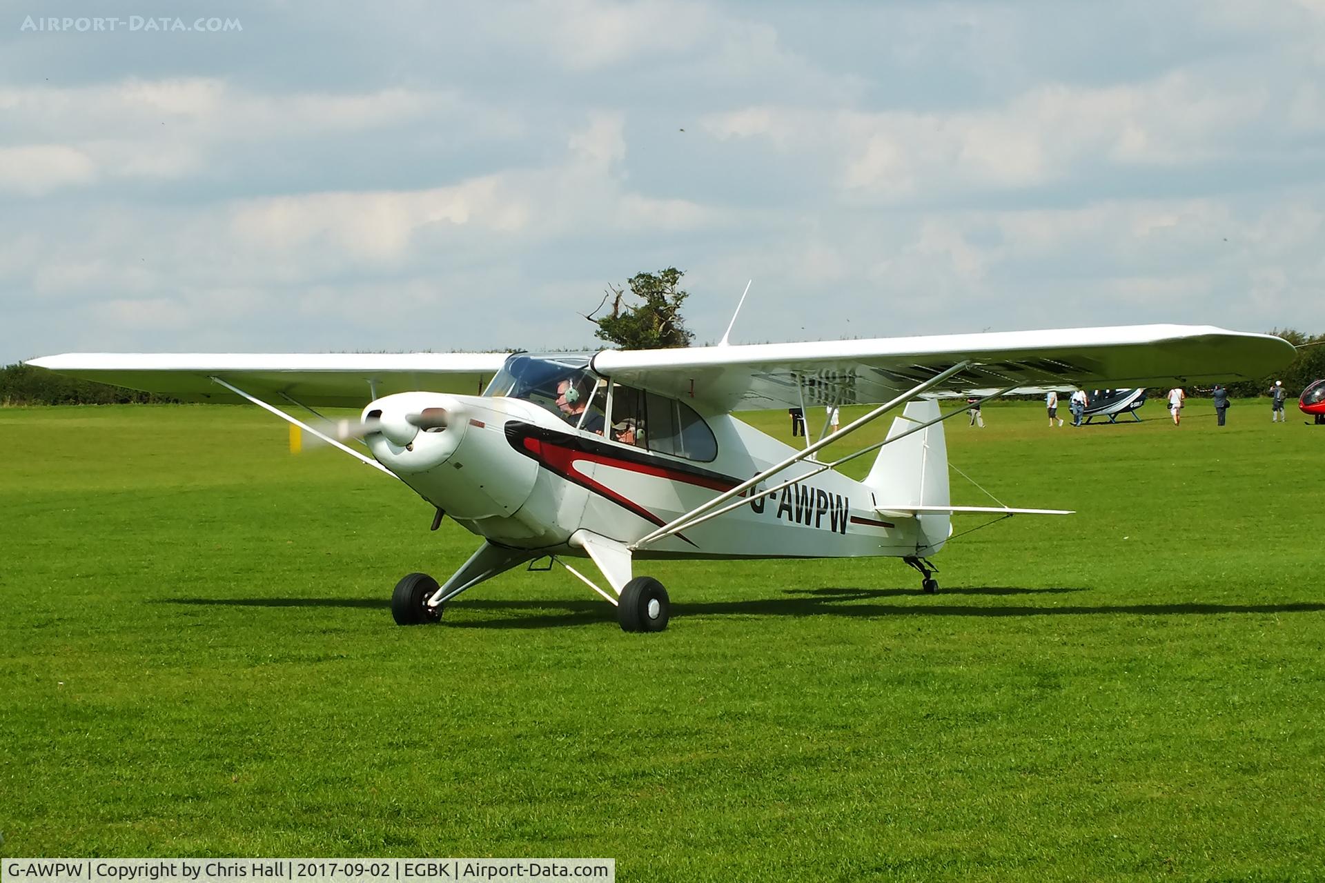 G-AWPW, 1947 Piper PA-12 Super Cruiser C/N 12-3947, LAA Rally 2017, Sywell