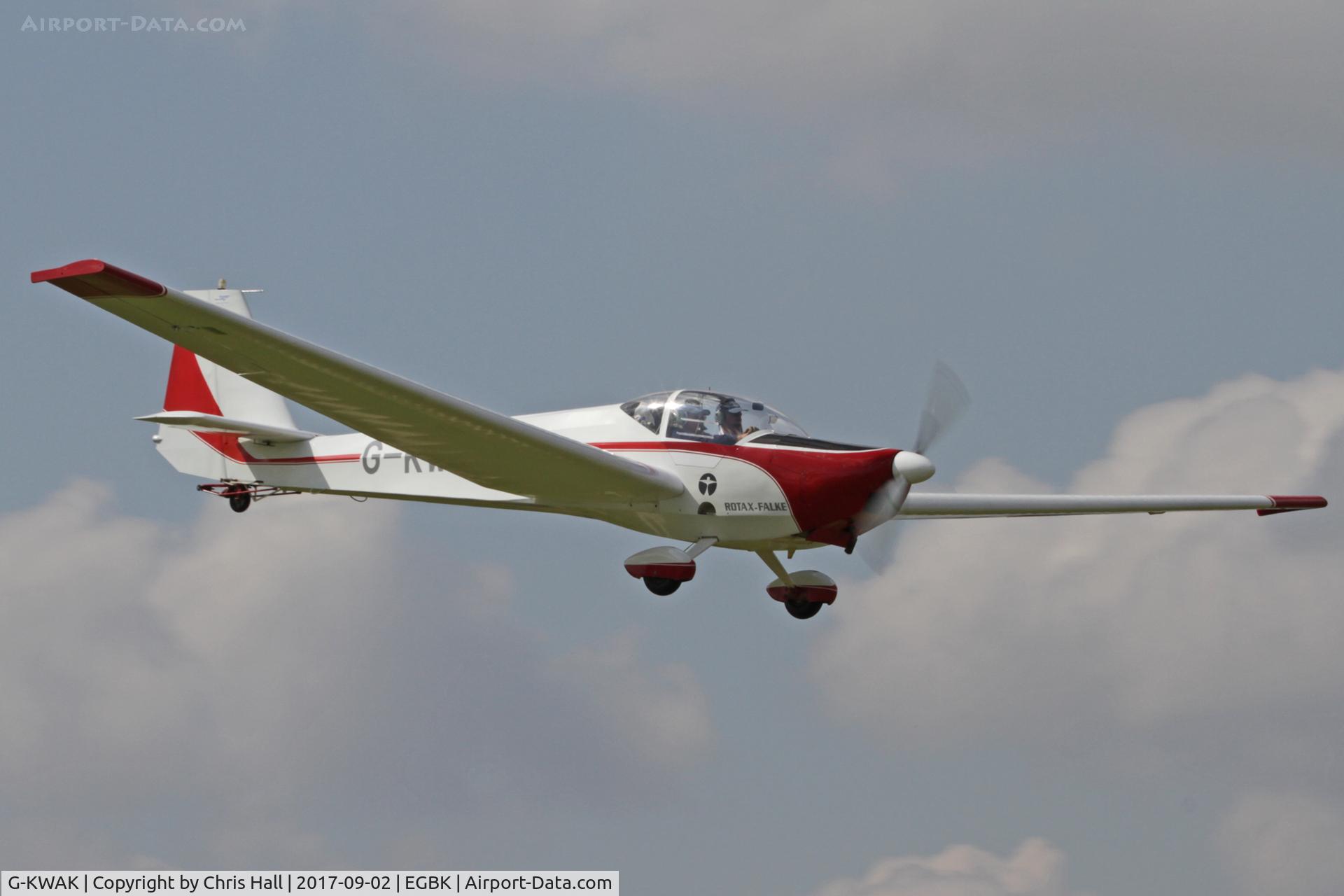 G-KWAK, 1995 Scheibe SF-25C Falke C/N 44581, LAA Rally 2017, Sywell