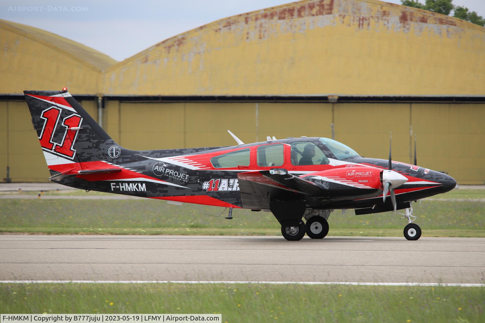 F-HMKM, 1973 Beech 95-B55 Baron Baron C/N TC-1616, at Salon 2023