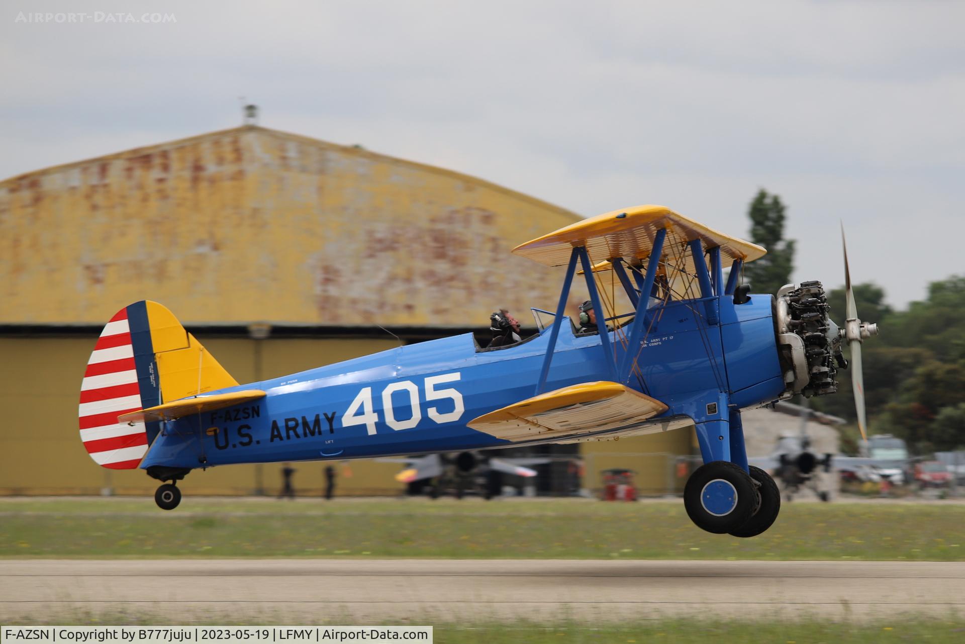 F-AZSN, 1941 Boeing A75N1 C/N 75-442, at Salon 2023