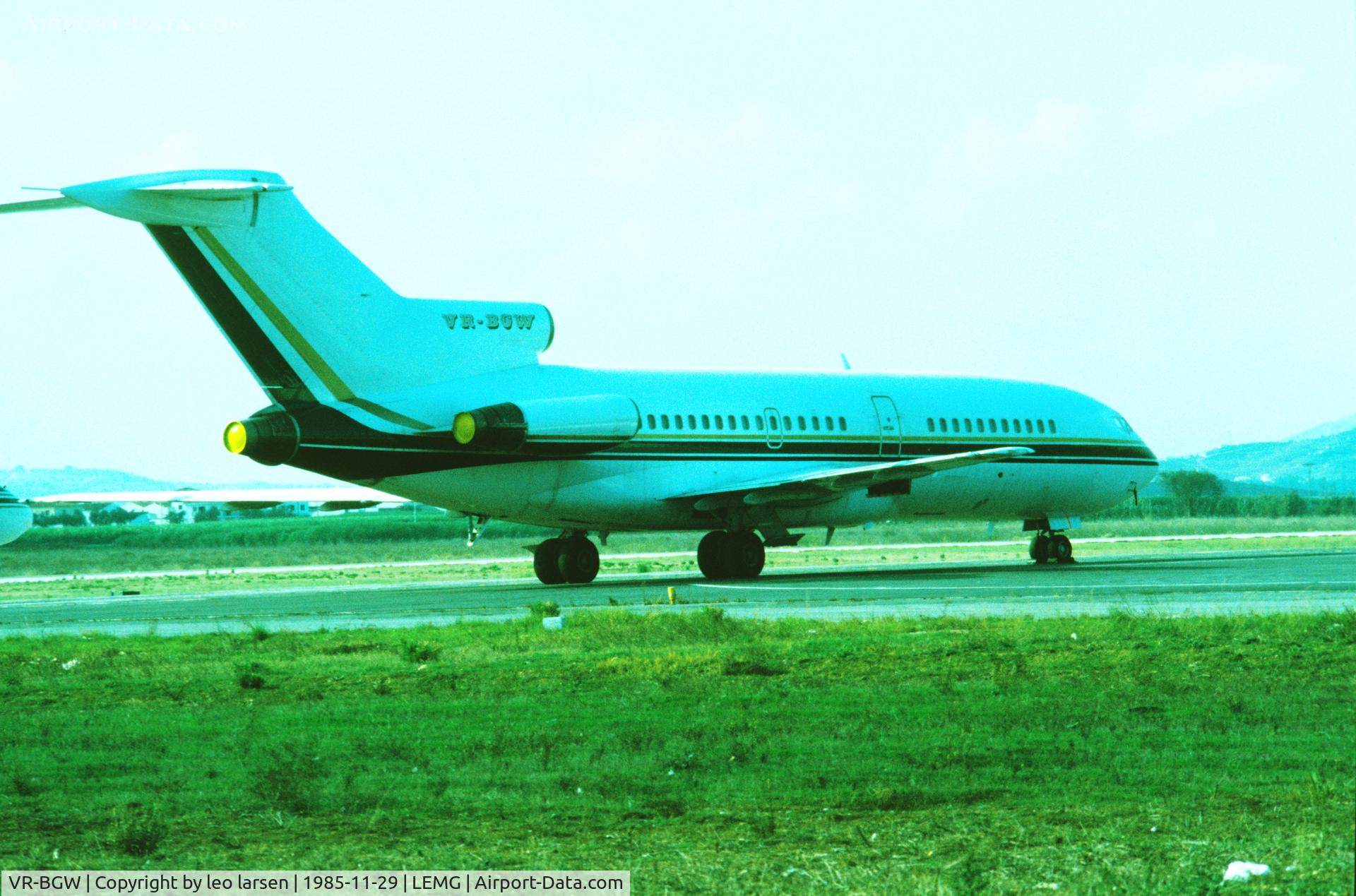 VR-BGW, 1964 Boeing 727-30 C/N 18366, Malaga 29.11.1985