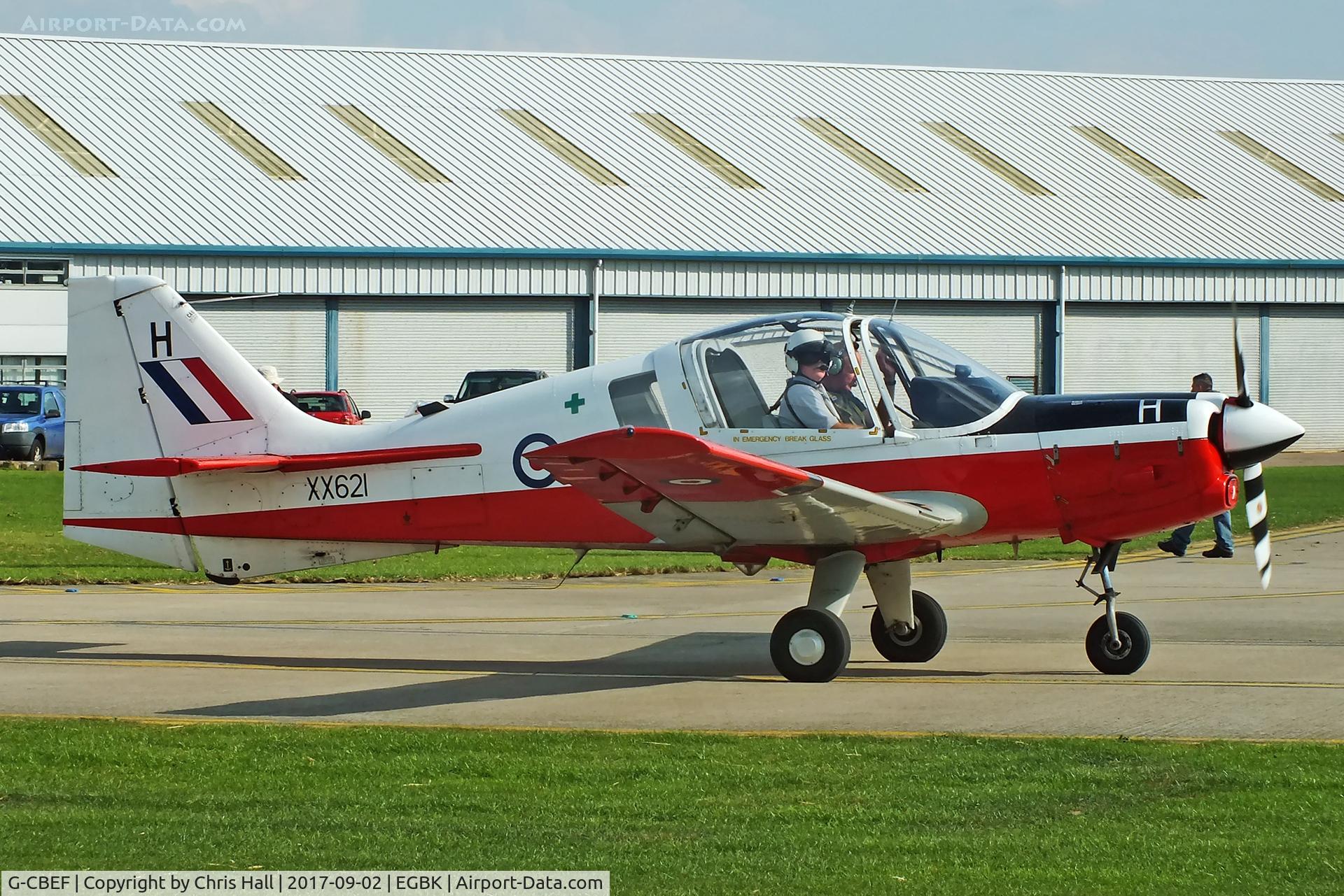 G-CBEF, 1974 Scottish Aviation Bulldog T.1 C/N BH120/286, LAA Rally 2017, Sywell
