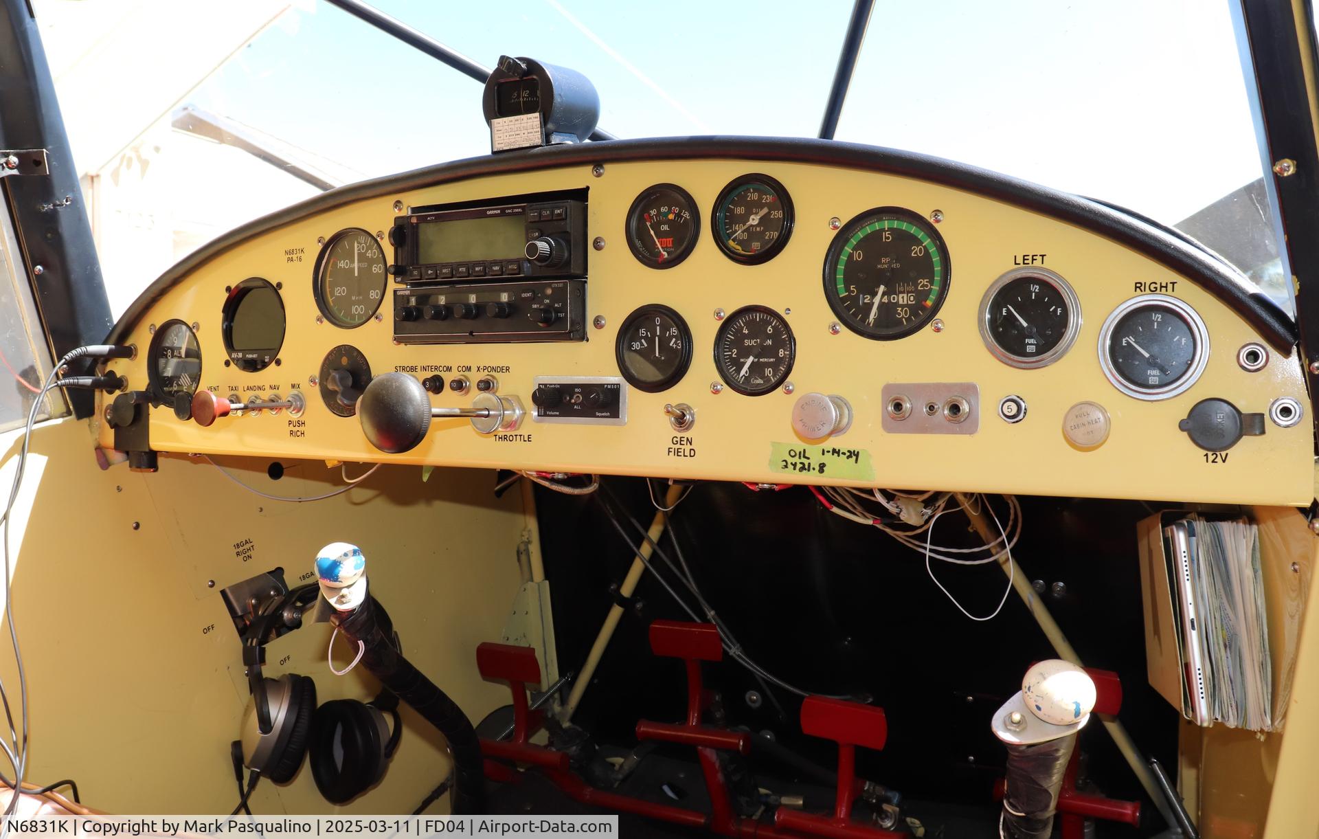 N6831K, 1949 Piper PA-16 Clipper C/N 16-667, Piper PA-16