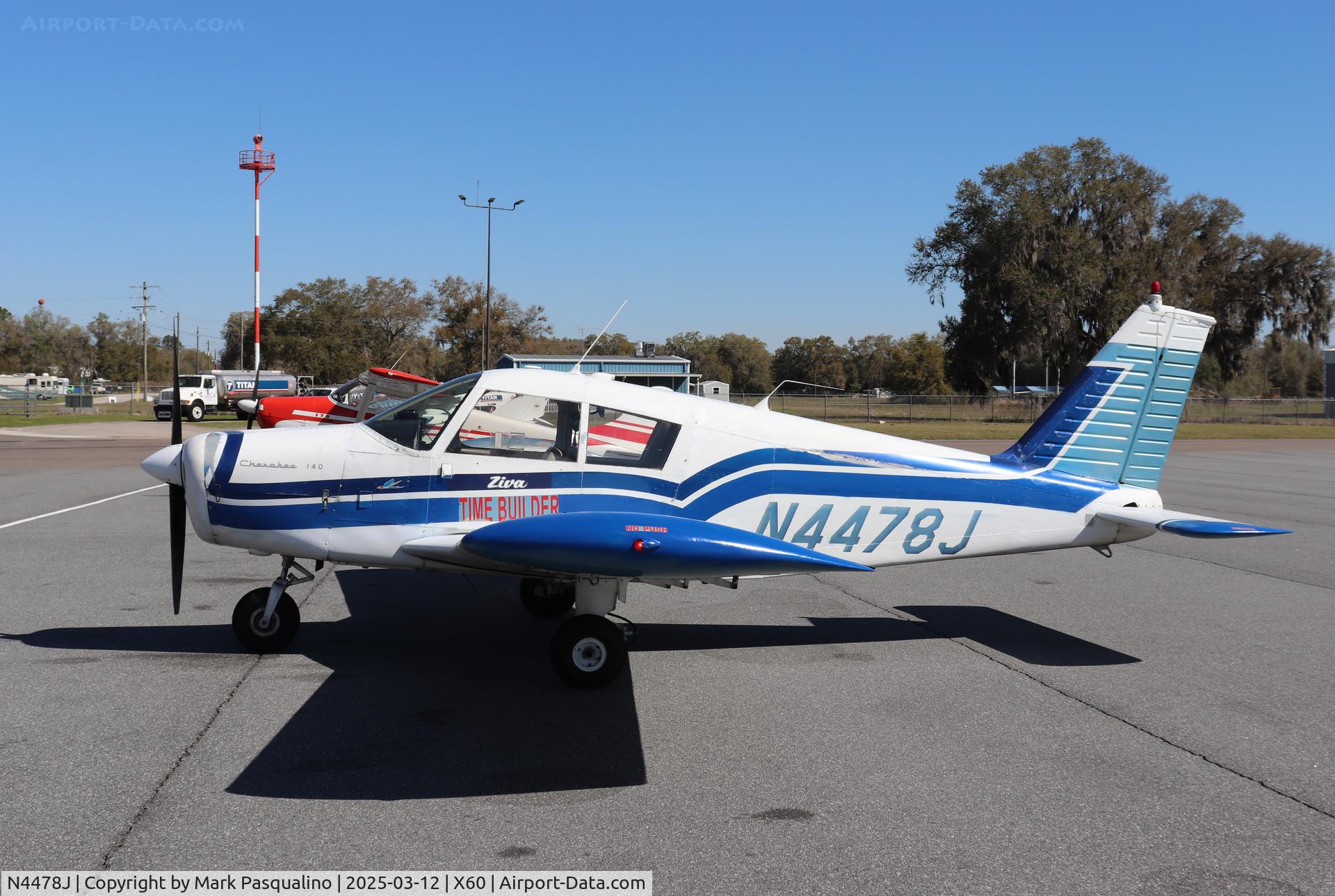 N4478J, 1967 Piper PA-28-140 Cherokee C/N 28-22894, Piper PA-28-140