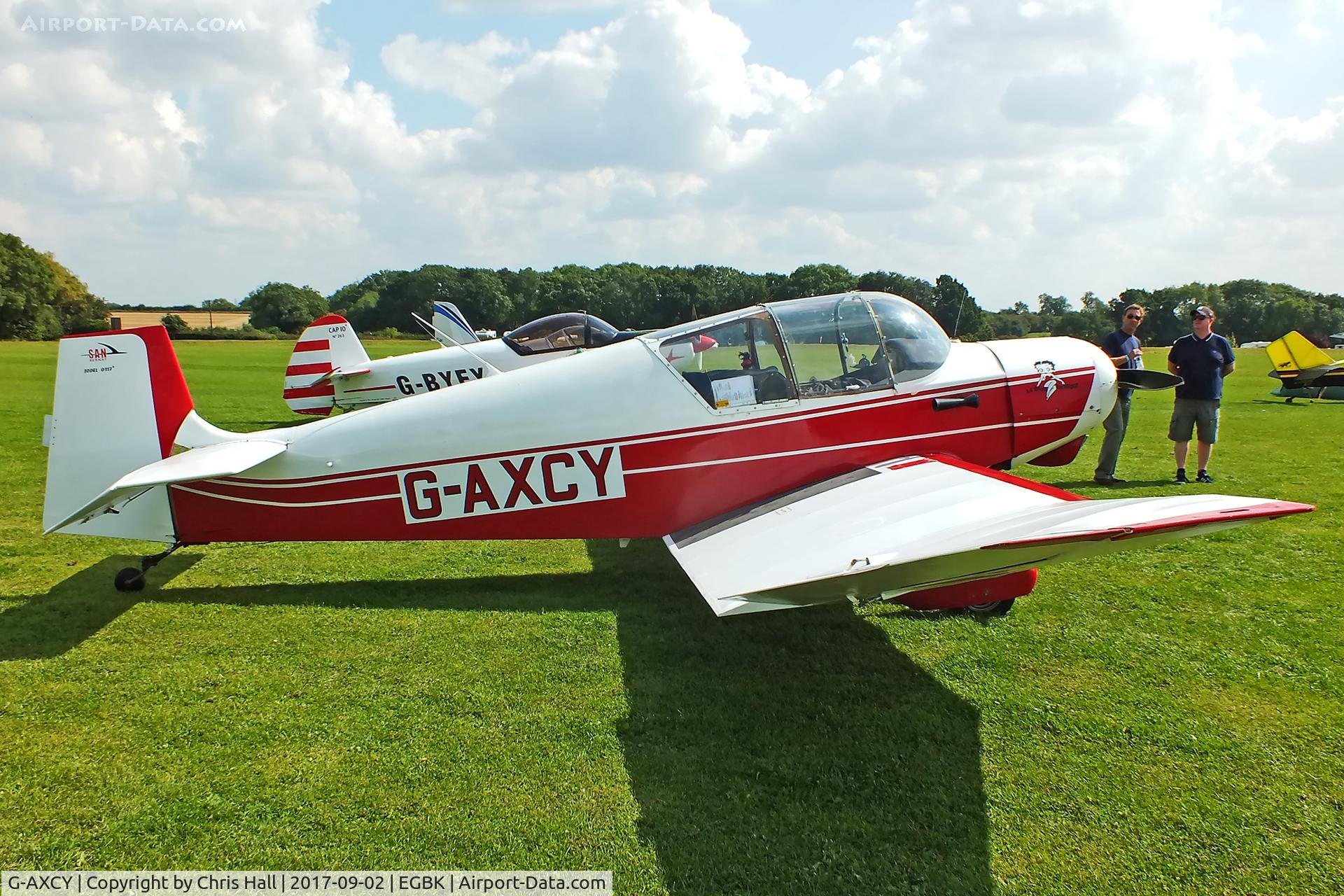 G-AXCY, 1956 SAN Jodel D-117A C/N 499, LAA Rally 2017, Sywell