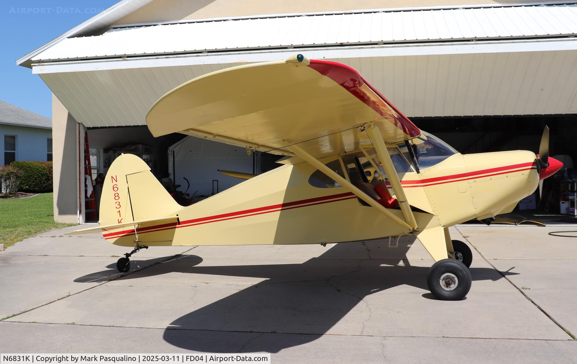 N6831K, 1949 Piper PA-16 Clipper C/N 16-667, Piper PA-16