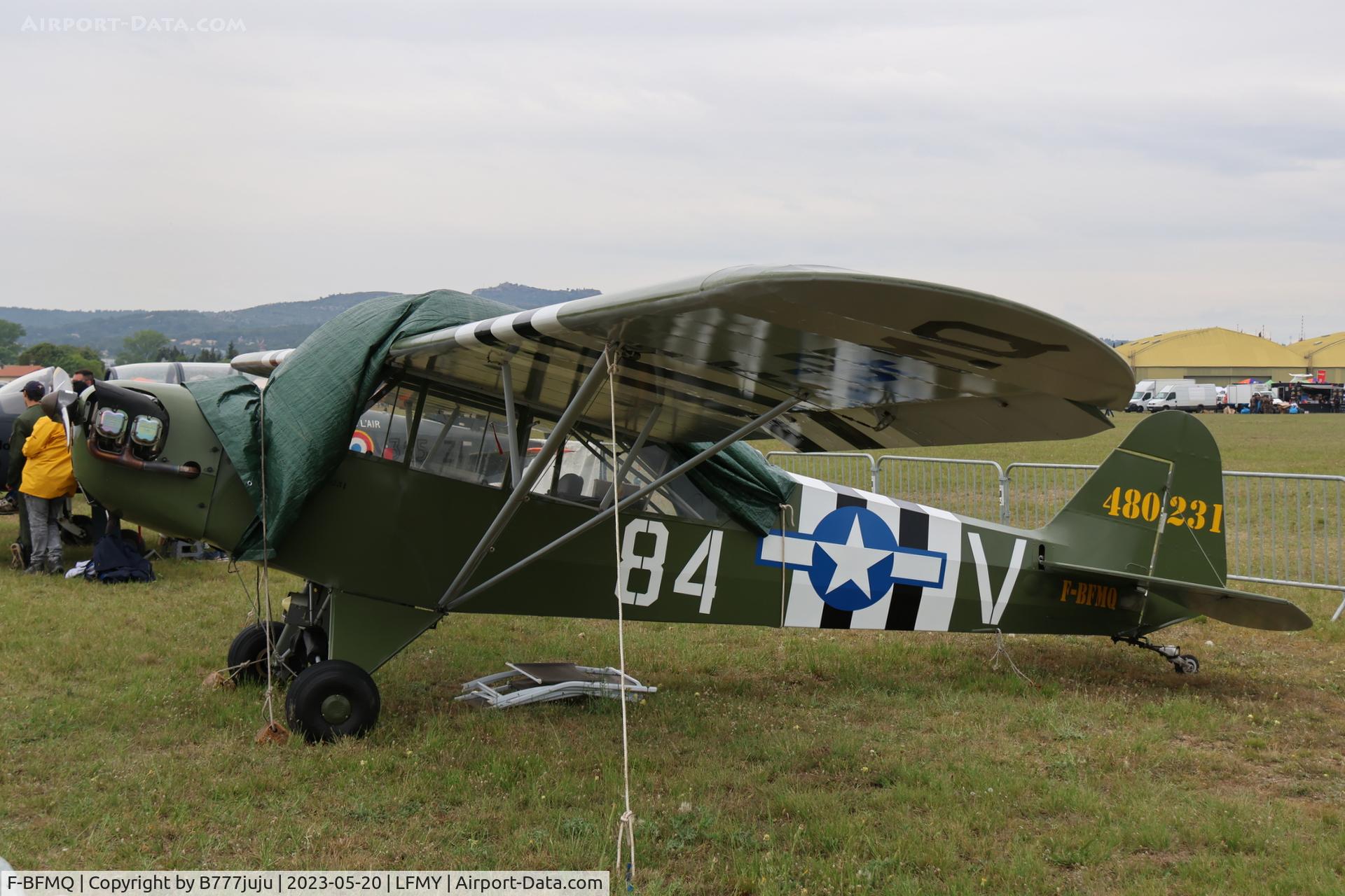 F-BFMQ, 1944 Piper L-4J Grasshopper (J3C-65D) C/N 12527, at Salon 2023