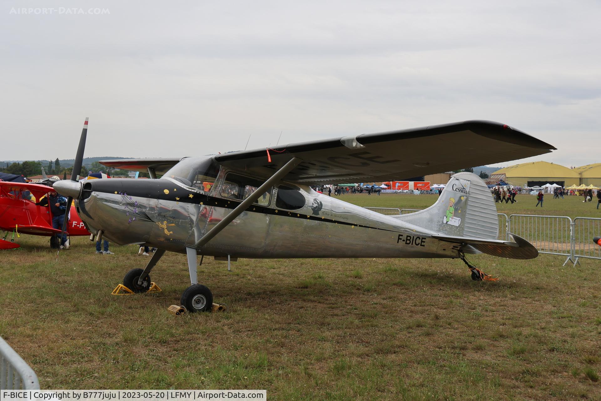 F-BICE, Cessna 170B C/N 26436, at Salon 2023