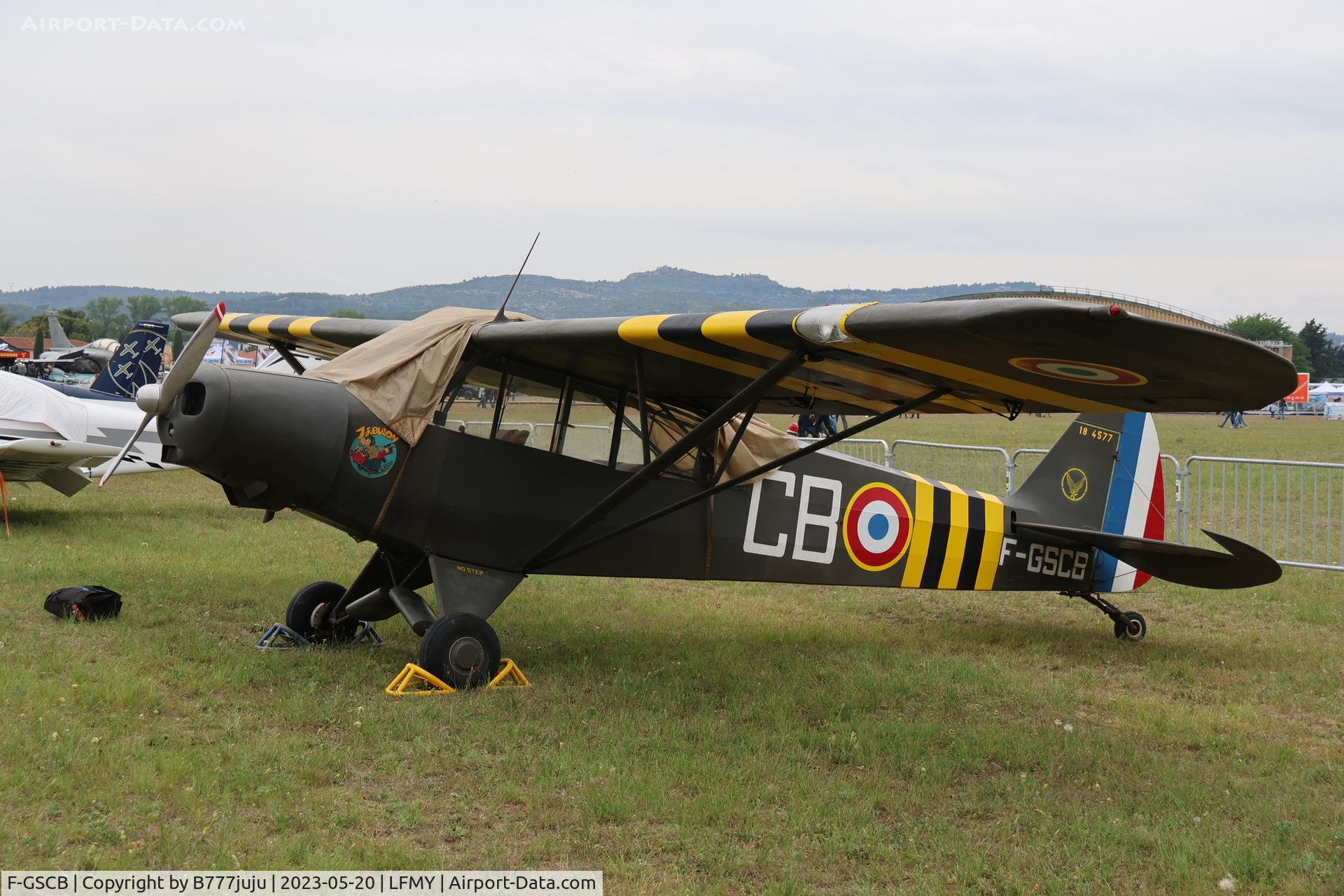 F-GSCB, Piper L-21B Super Cub C/N 18-4577, at Salon 2023