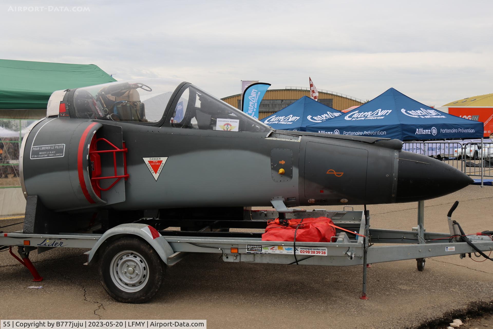 55, Dassault Super Etendard C/N 61, at Salon 2023